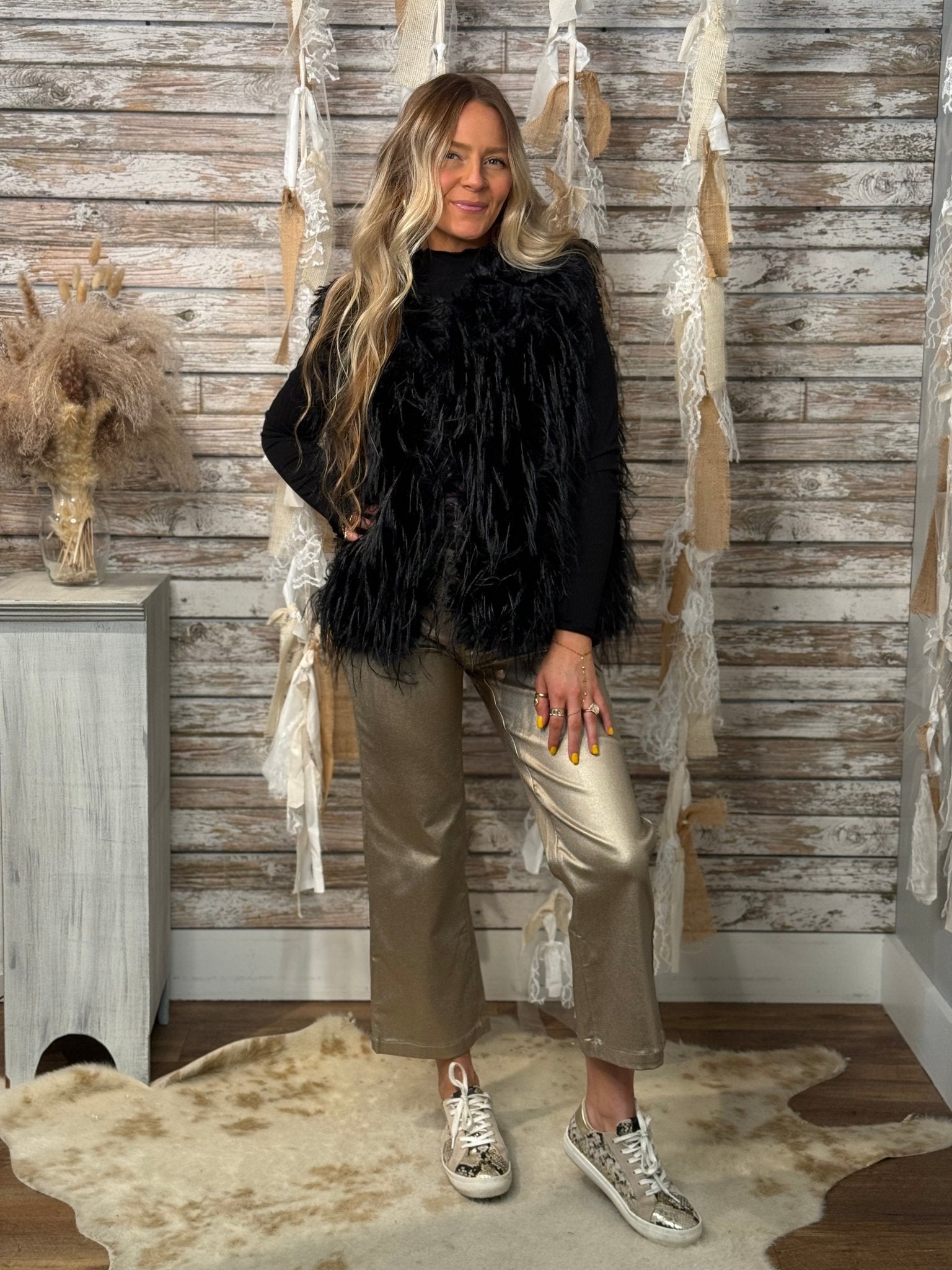 Shaggy Chic Faux Fur Vest - Mainstream Boutique