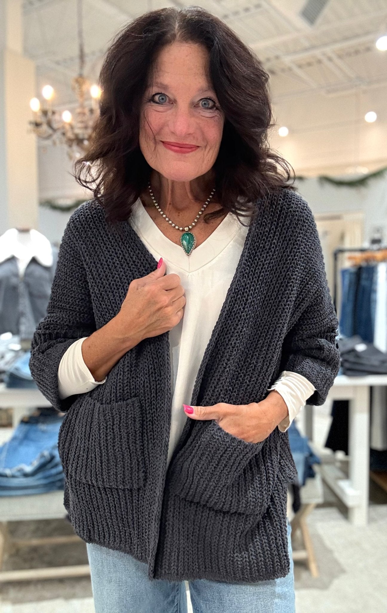 Ink cardigan