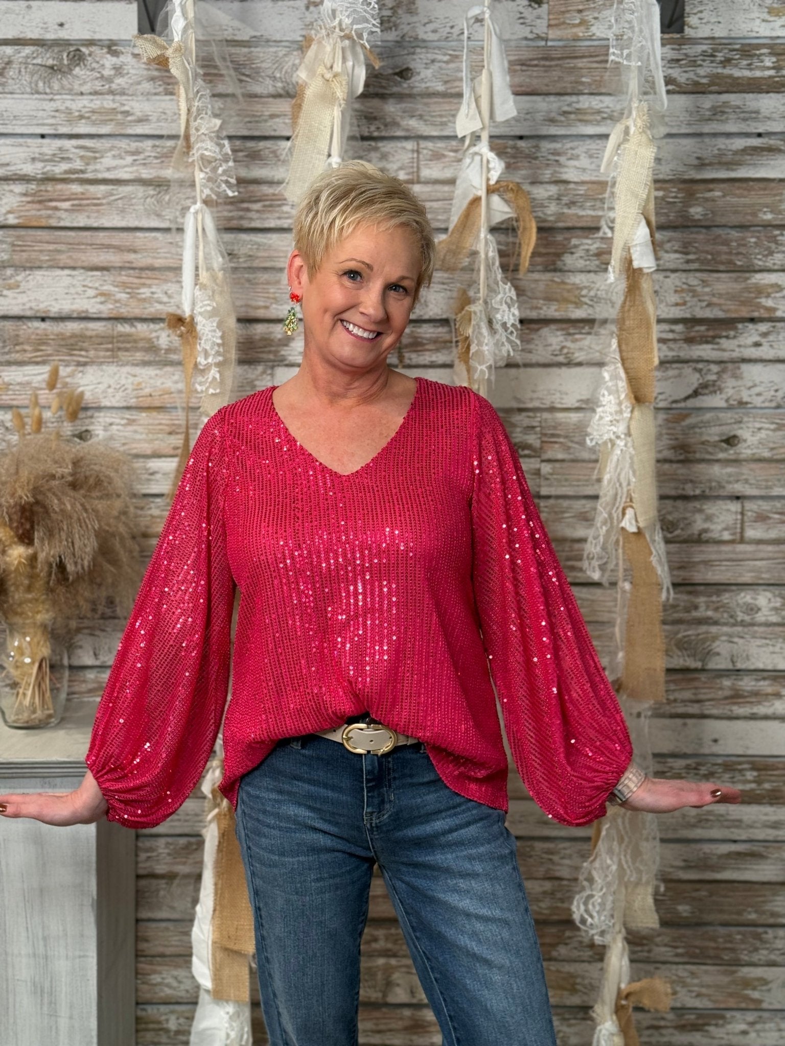 Starlight Soirée Sequin Top - Mainstream Boutique