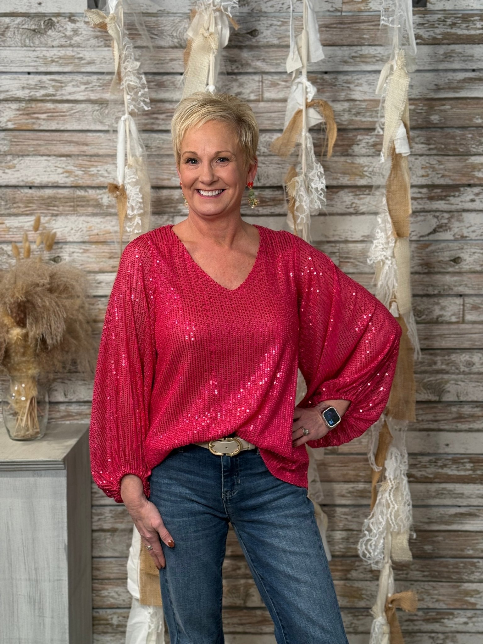Starlight Soirée Sequin Top - Mainstream Boutique