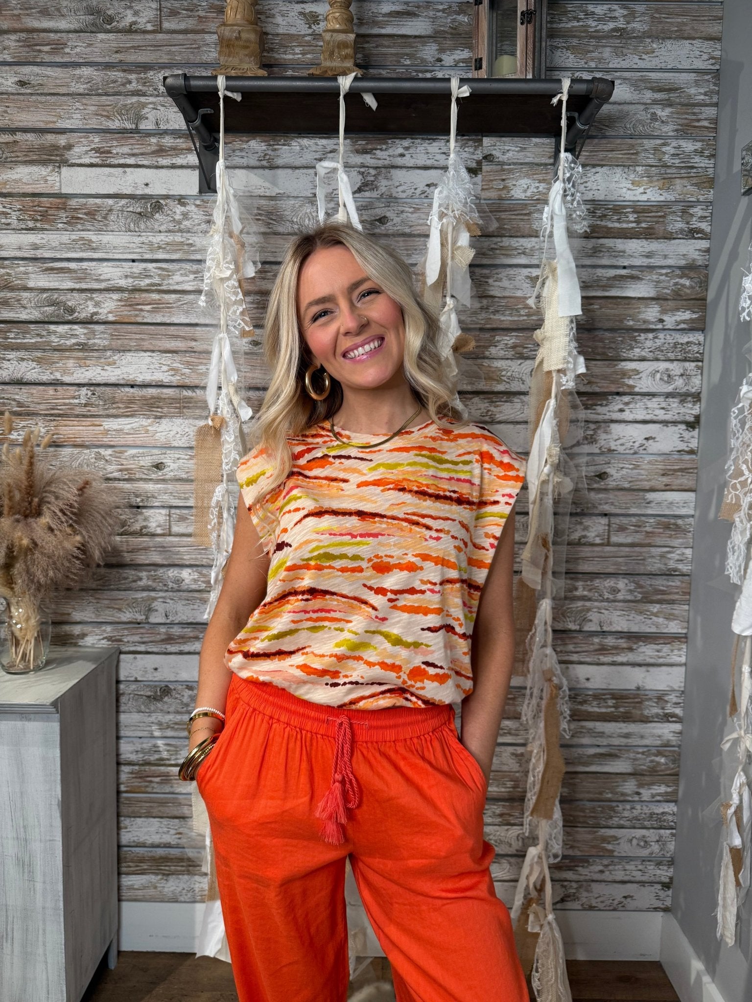 Sunset Streak Tee - Mainstream Boutique