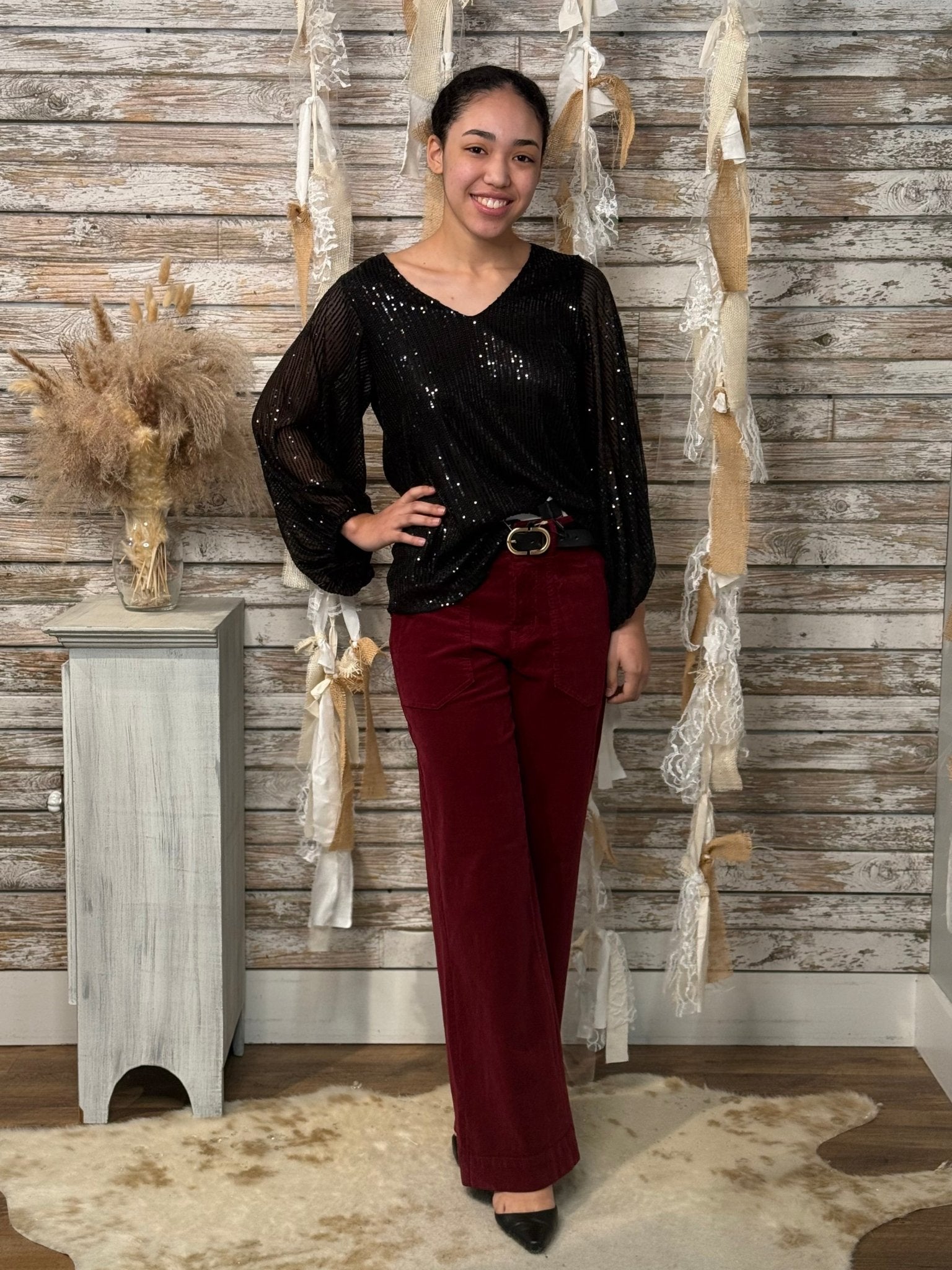 Starlight Soirée Sequin Top - Mainstream Boutique