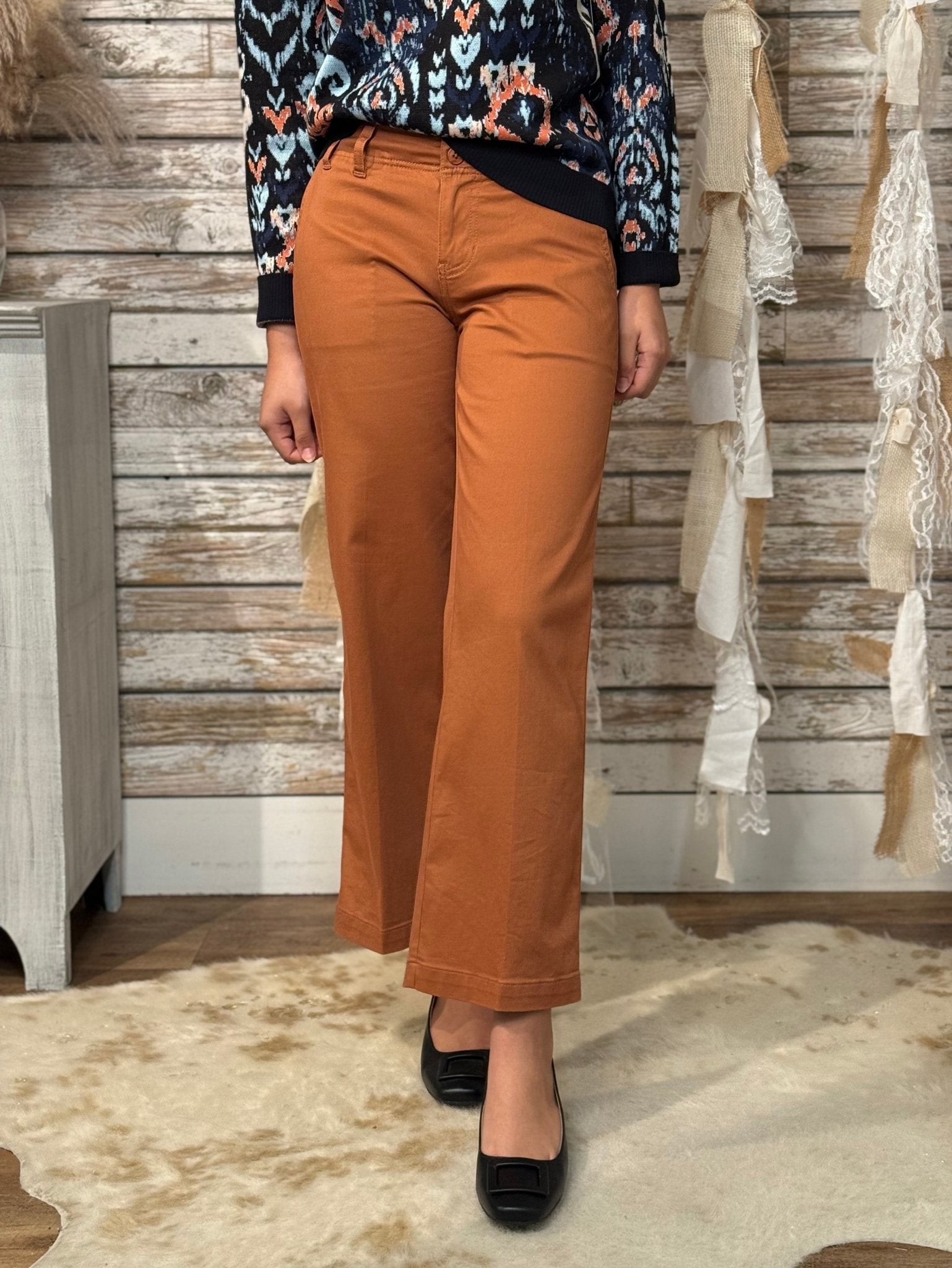 Spice Route Cinch Waist Pants - Mainstream Boutique
