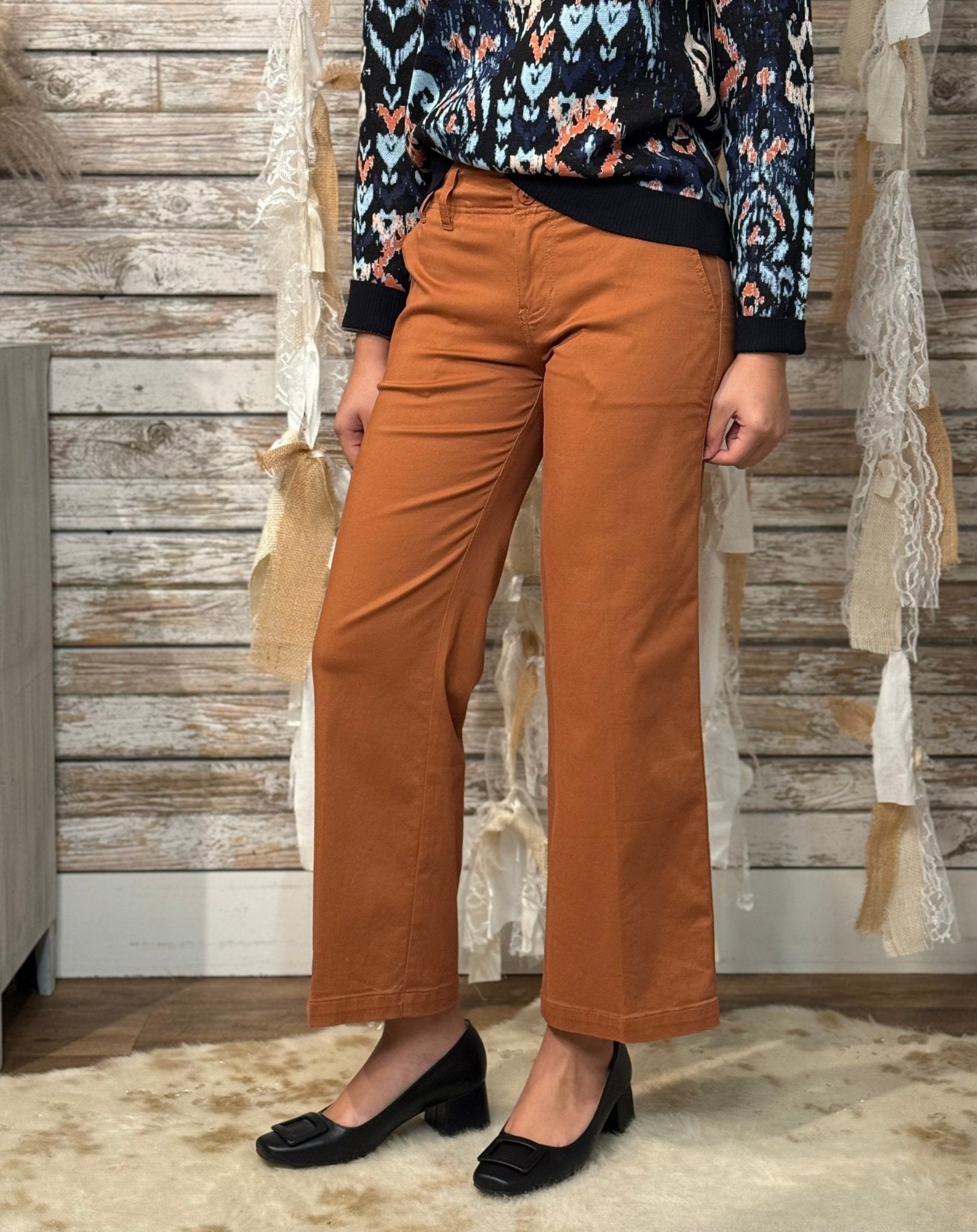 Spice Route Cinch Waist Pants - Mainstream Boutique