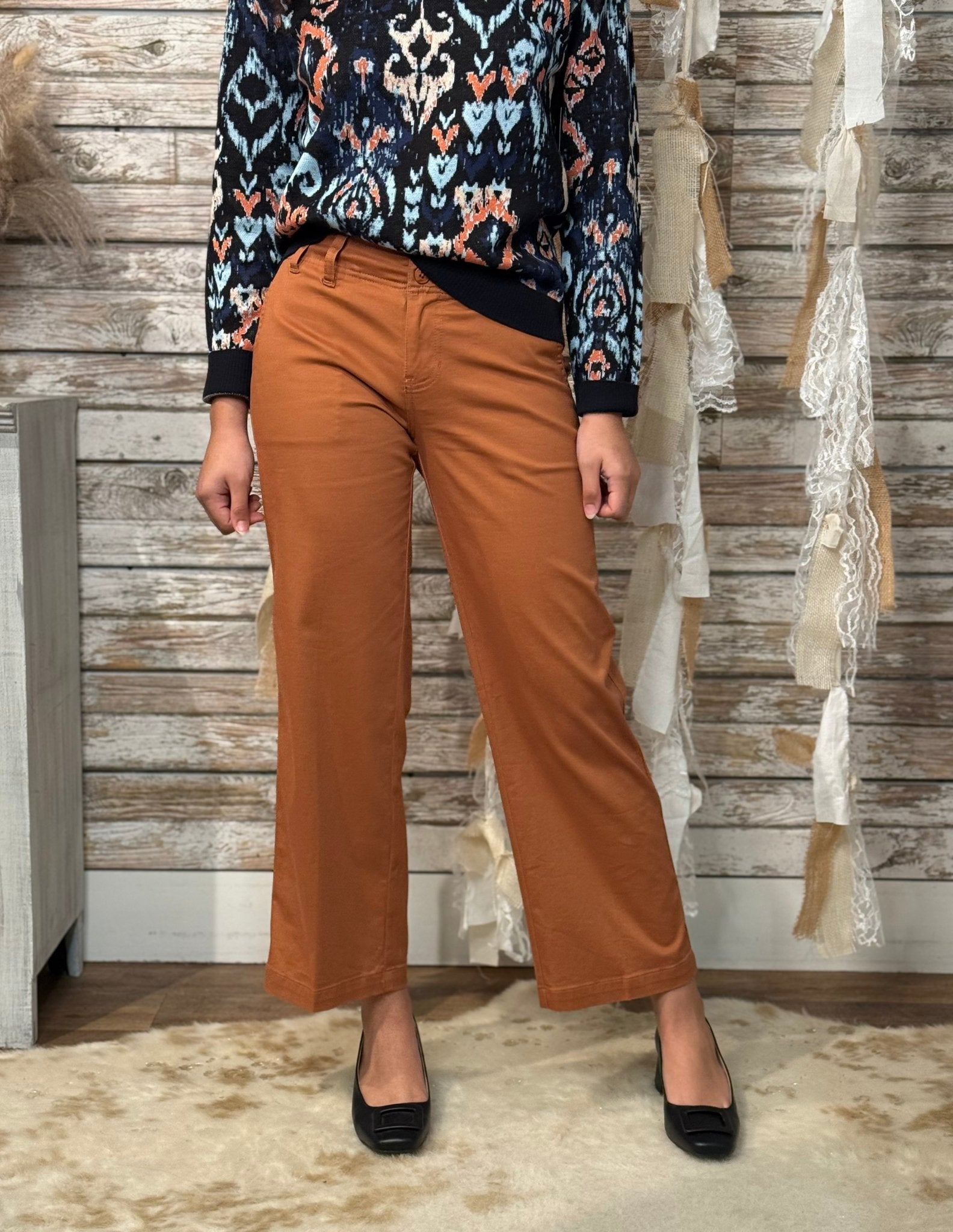 Spice Route Cinch Waist Pants - Mainstream Boutique