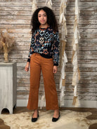 Spice Route Cinch Waist Pants - Mainstream Boutique