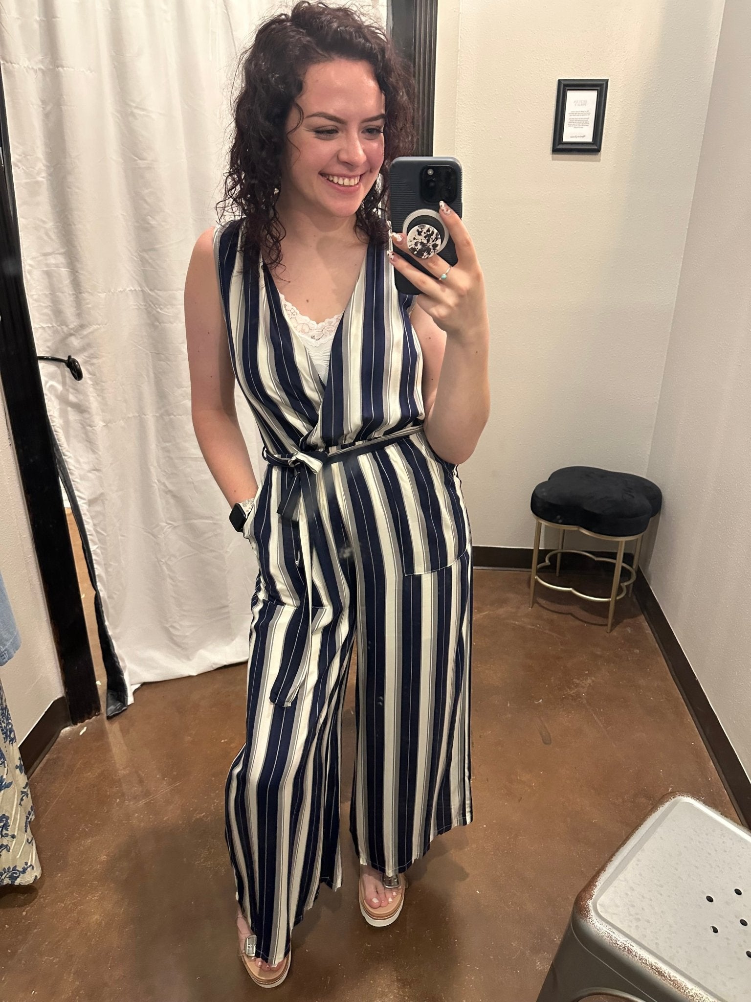 Striped Jumpsuit - Mainstream Boutique