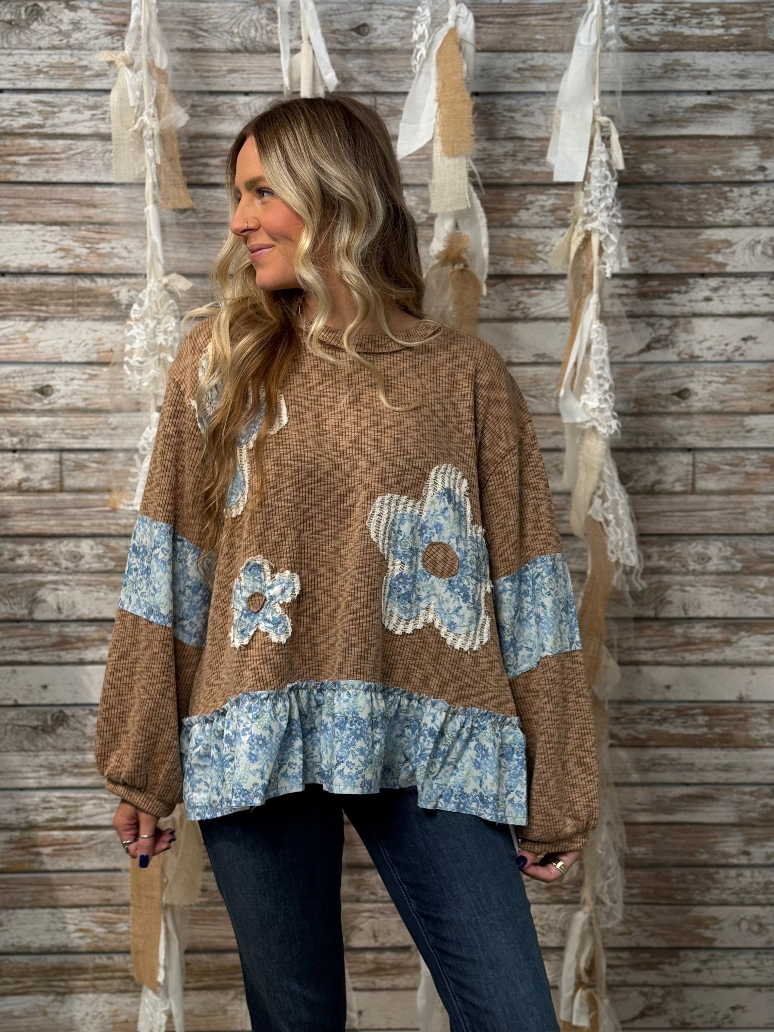 Meadow Bloom Patchwork Top - Mainstream Boutique
