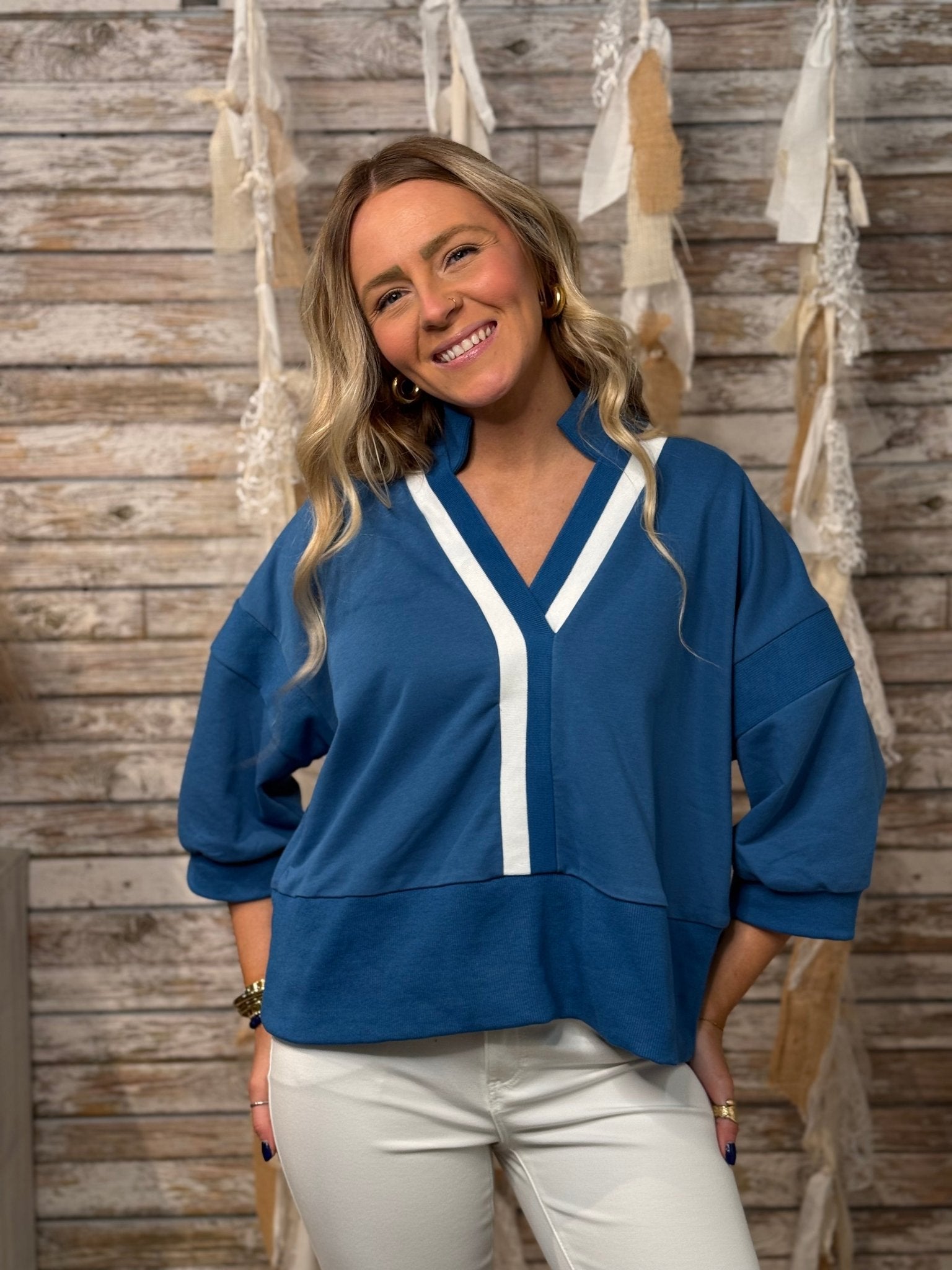 Skyline Stripe Sweatshirt - Mainstream Boutique