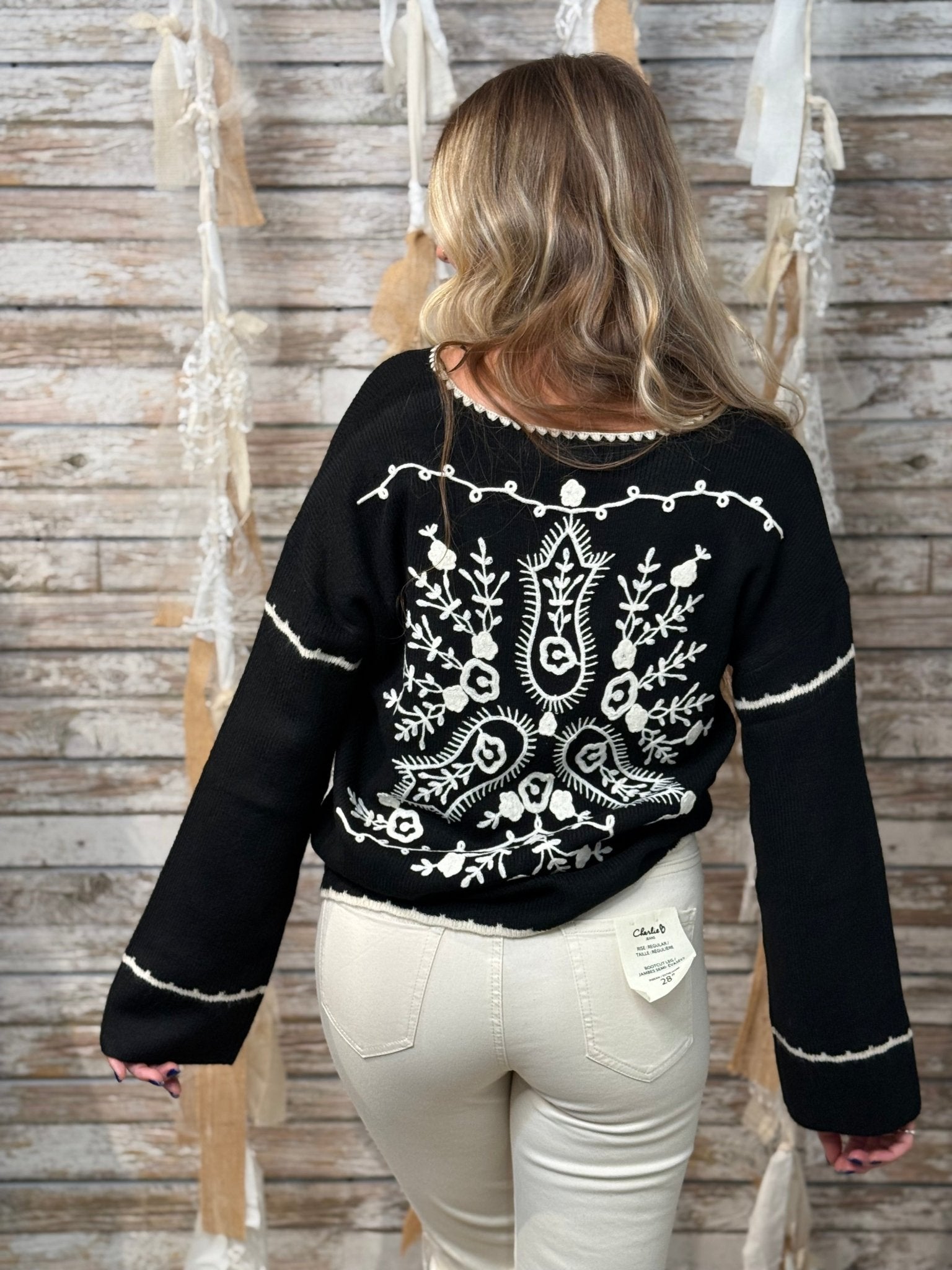 Midnight Edge Sweater - Mainstream Boutique
