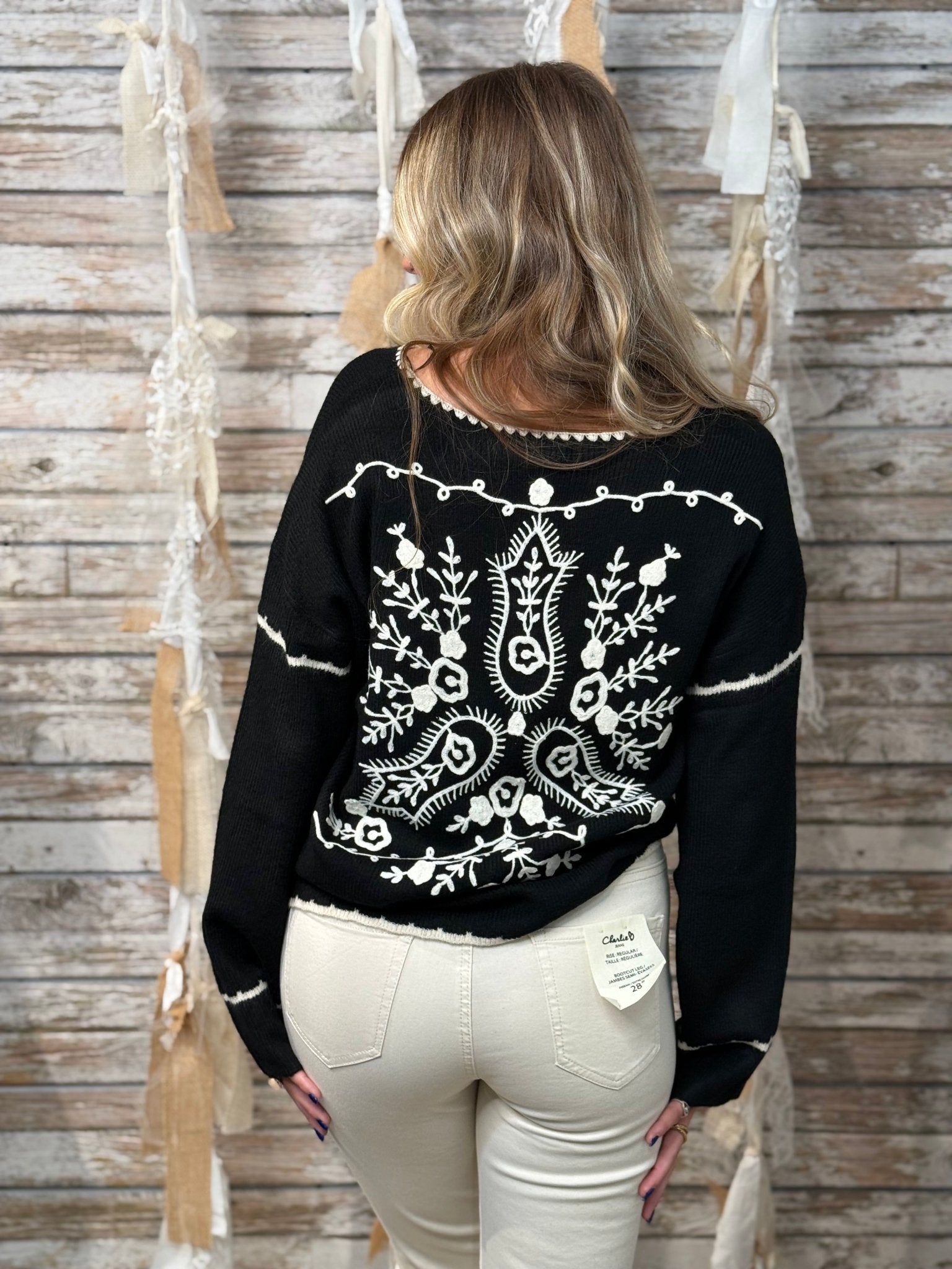 Midnight Edge Sweater - Mainstream Boutique