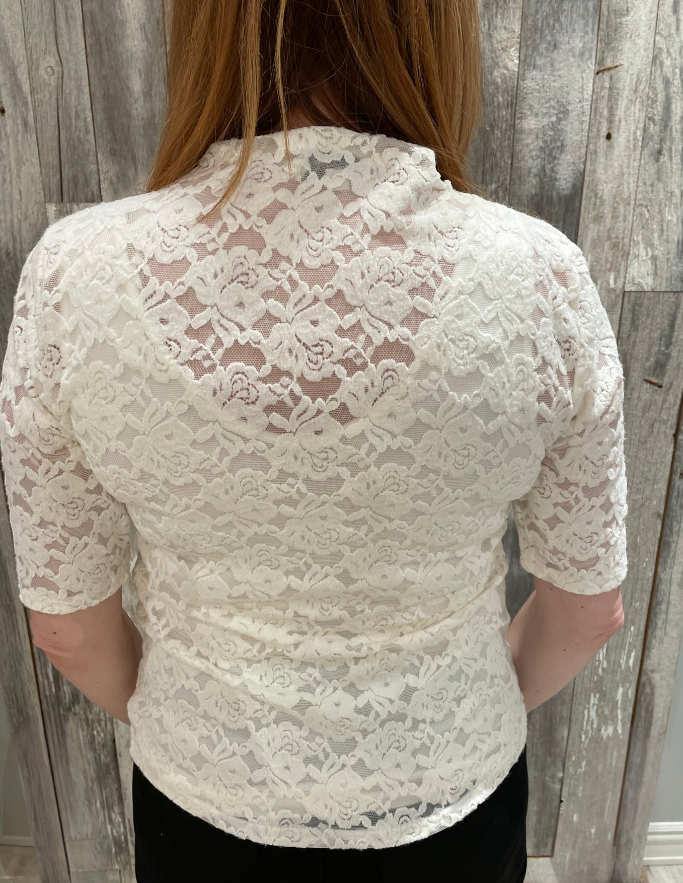 Semi Sheer Lace Top - Mainstream Boutique