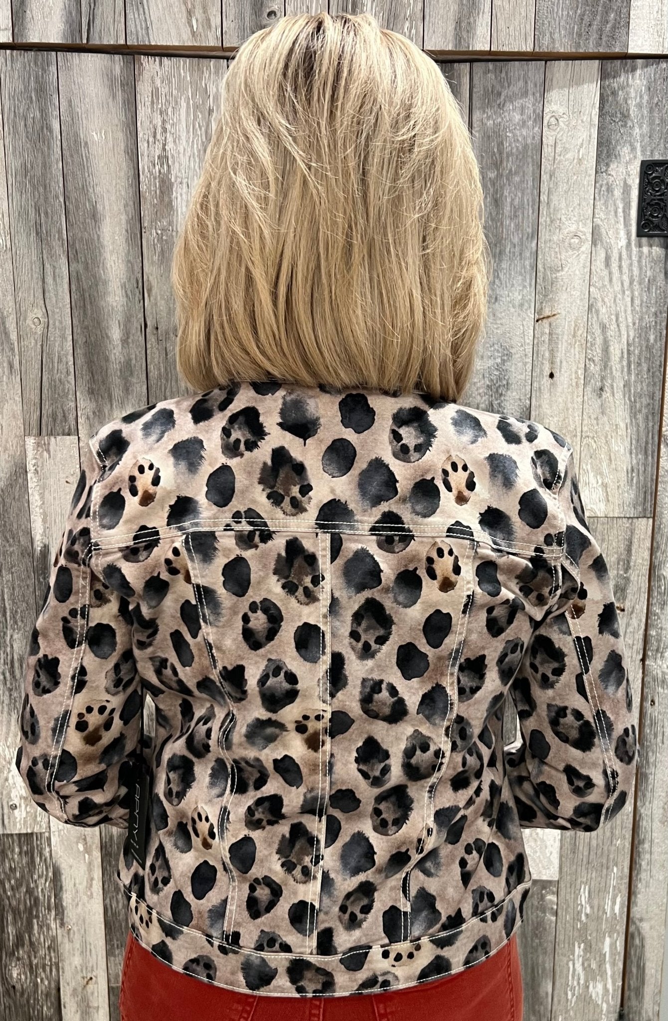 Printed Denim Jacket - Mainstream Boutique