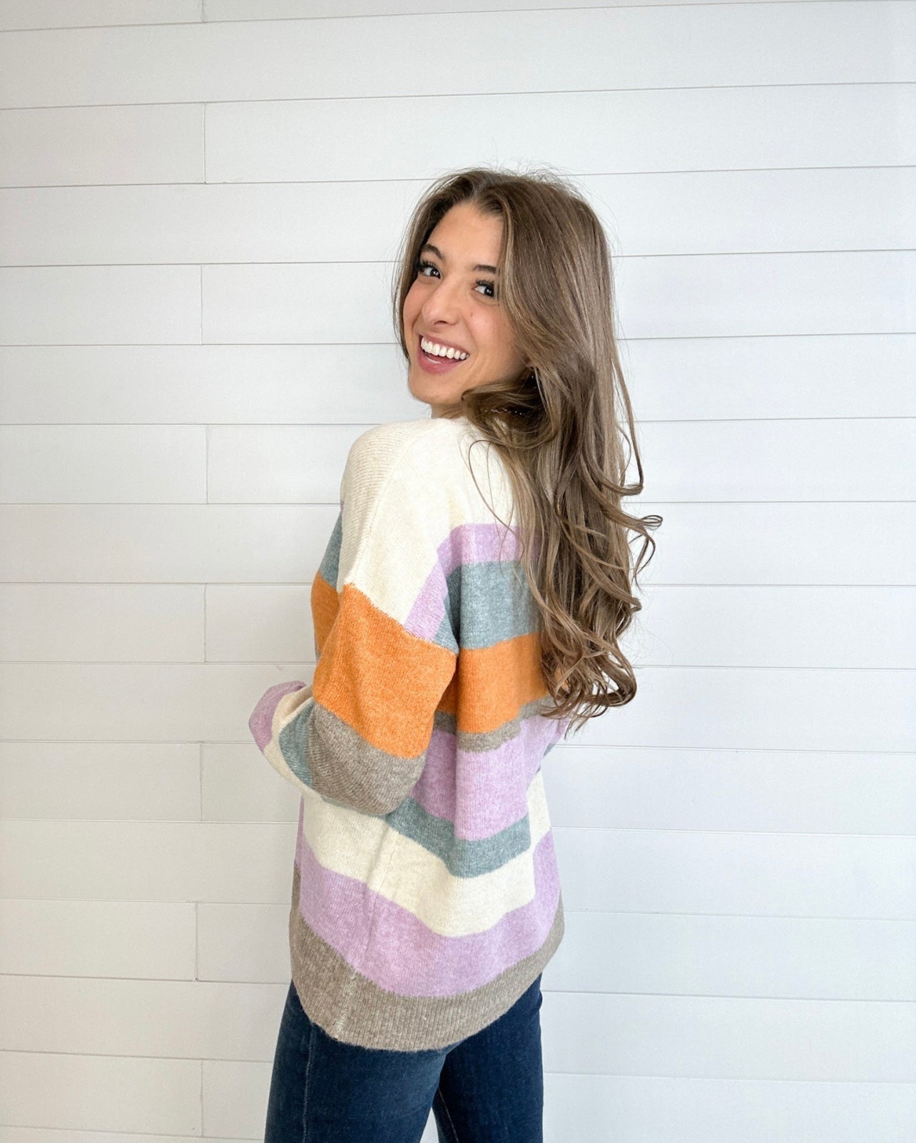 Multi Stripe Everyday Sweater - Mainstream Boutique
