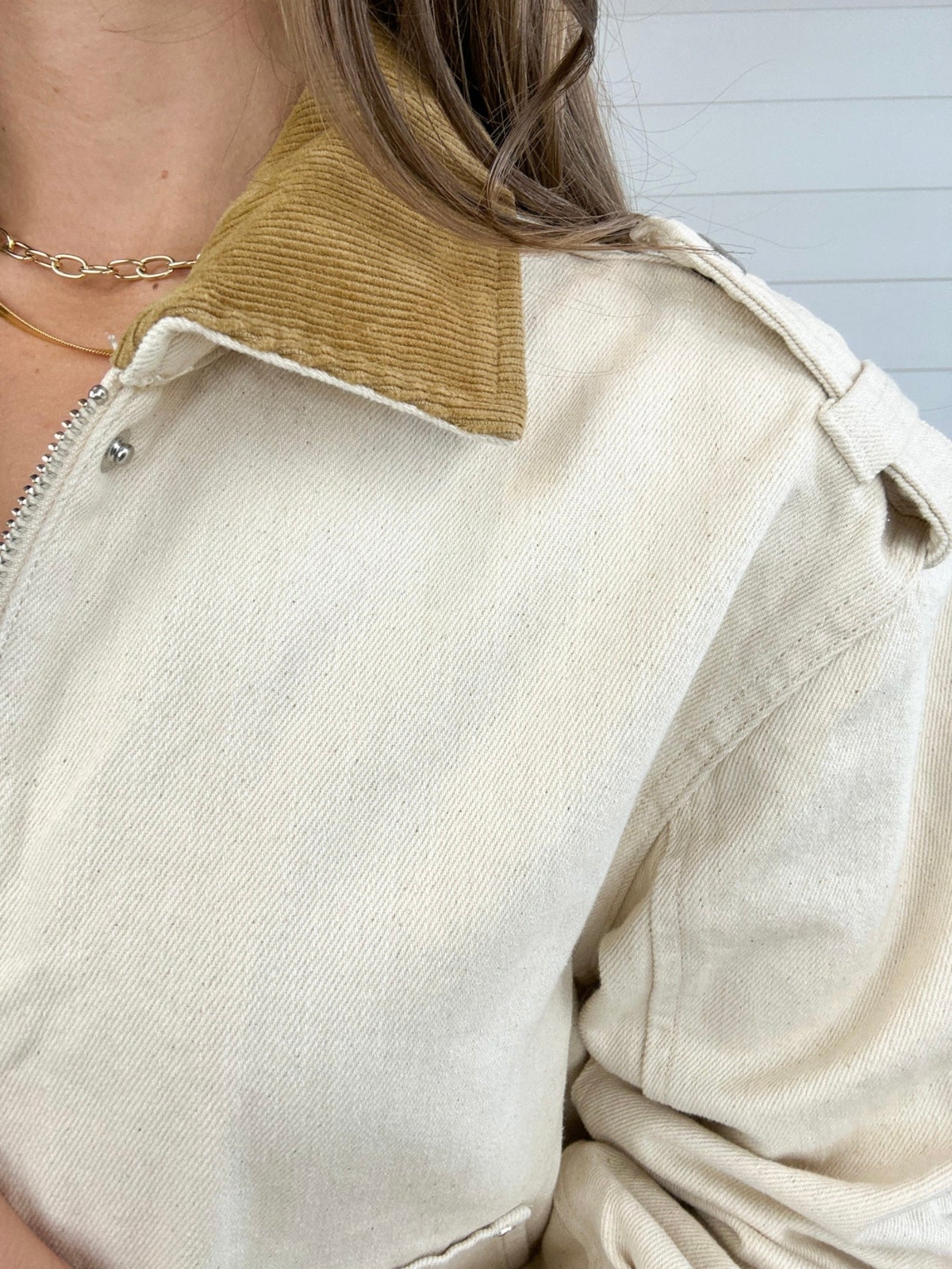 Corduroy Contrast Utility Jacket - Mainstream Boutique