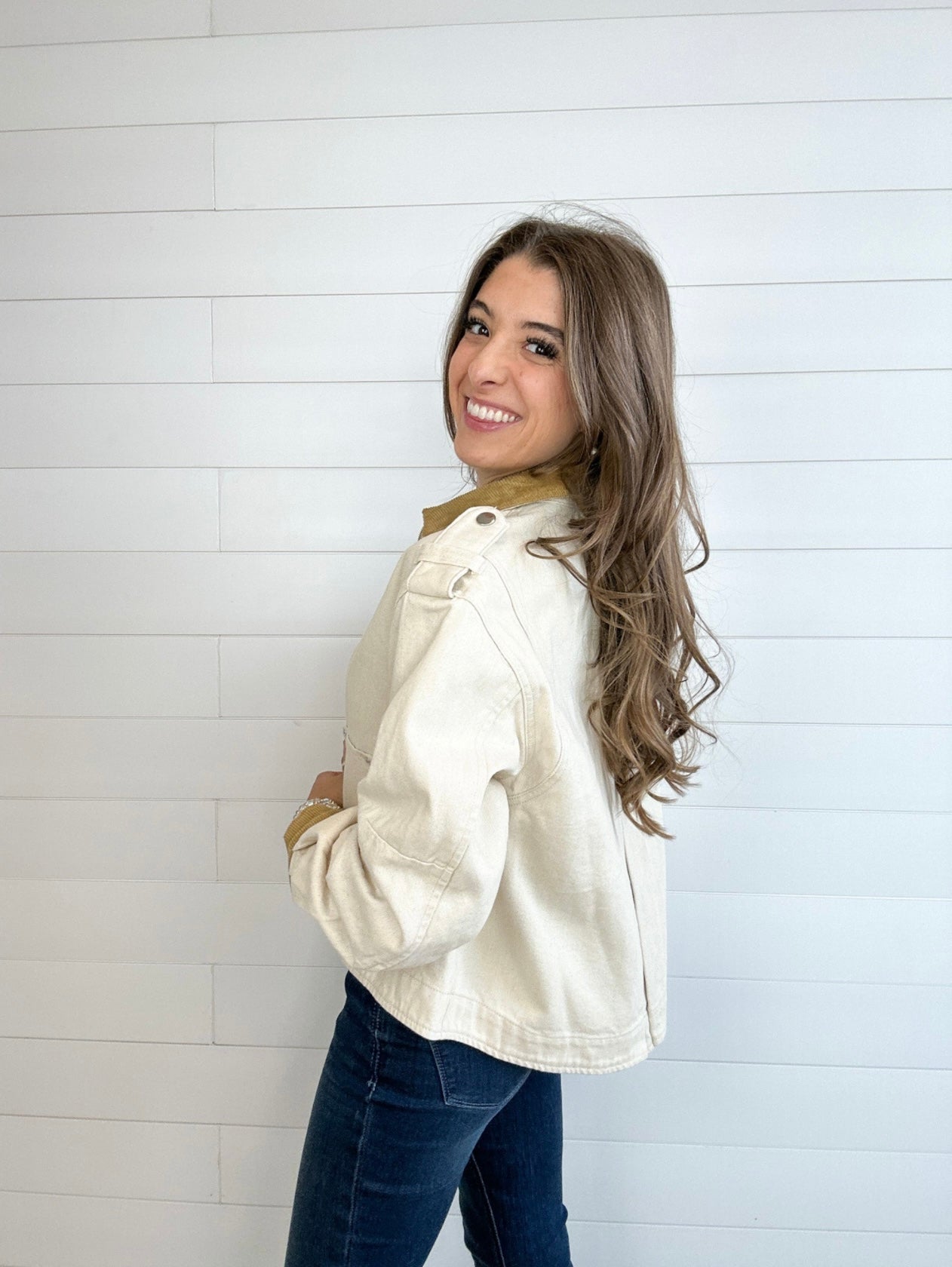 Corduroy Contrast Utility Jacket - Mainstream Boutique