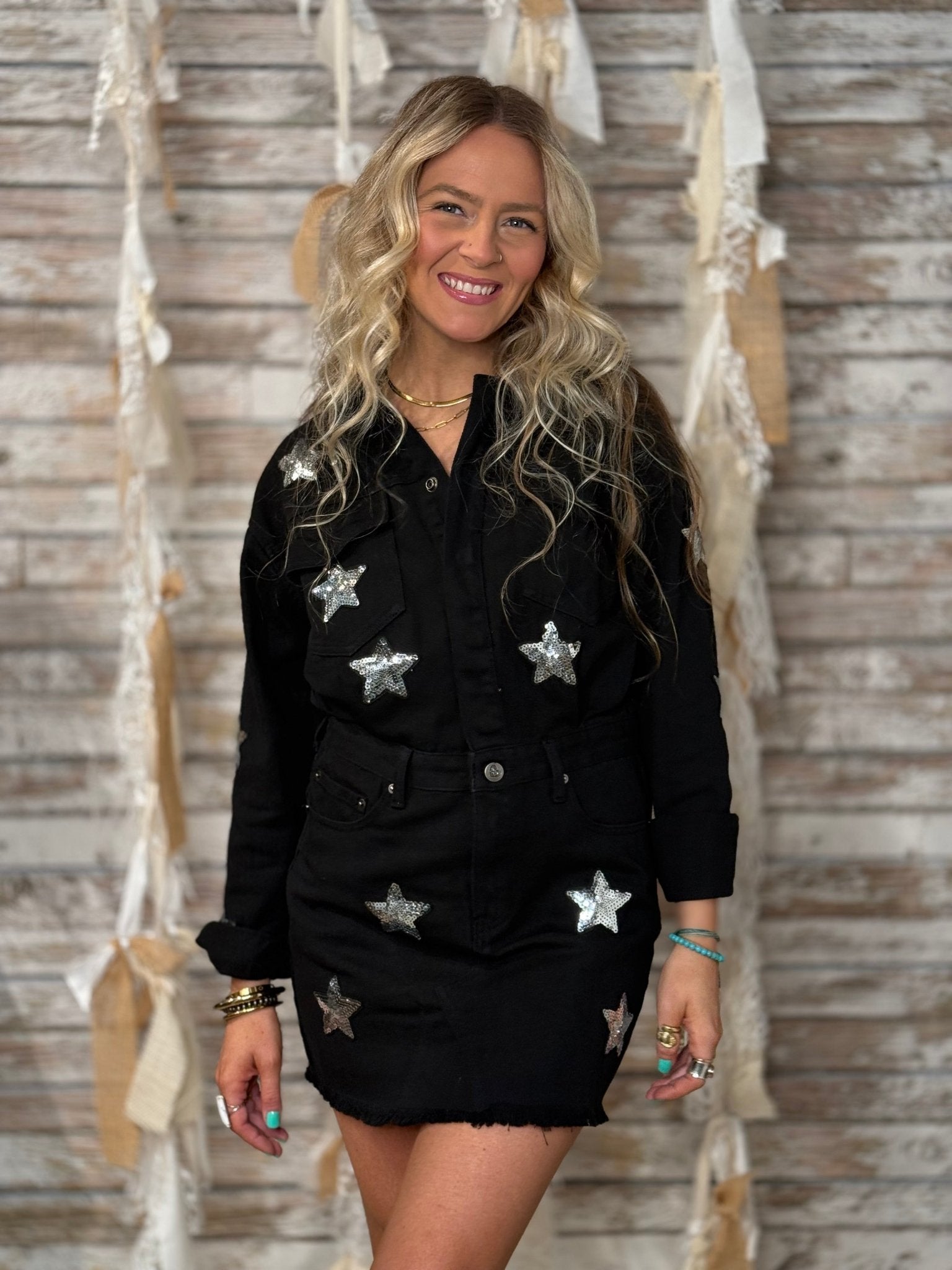 Raelynn Starstruck Denim Dress - Mainstream Boutique
