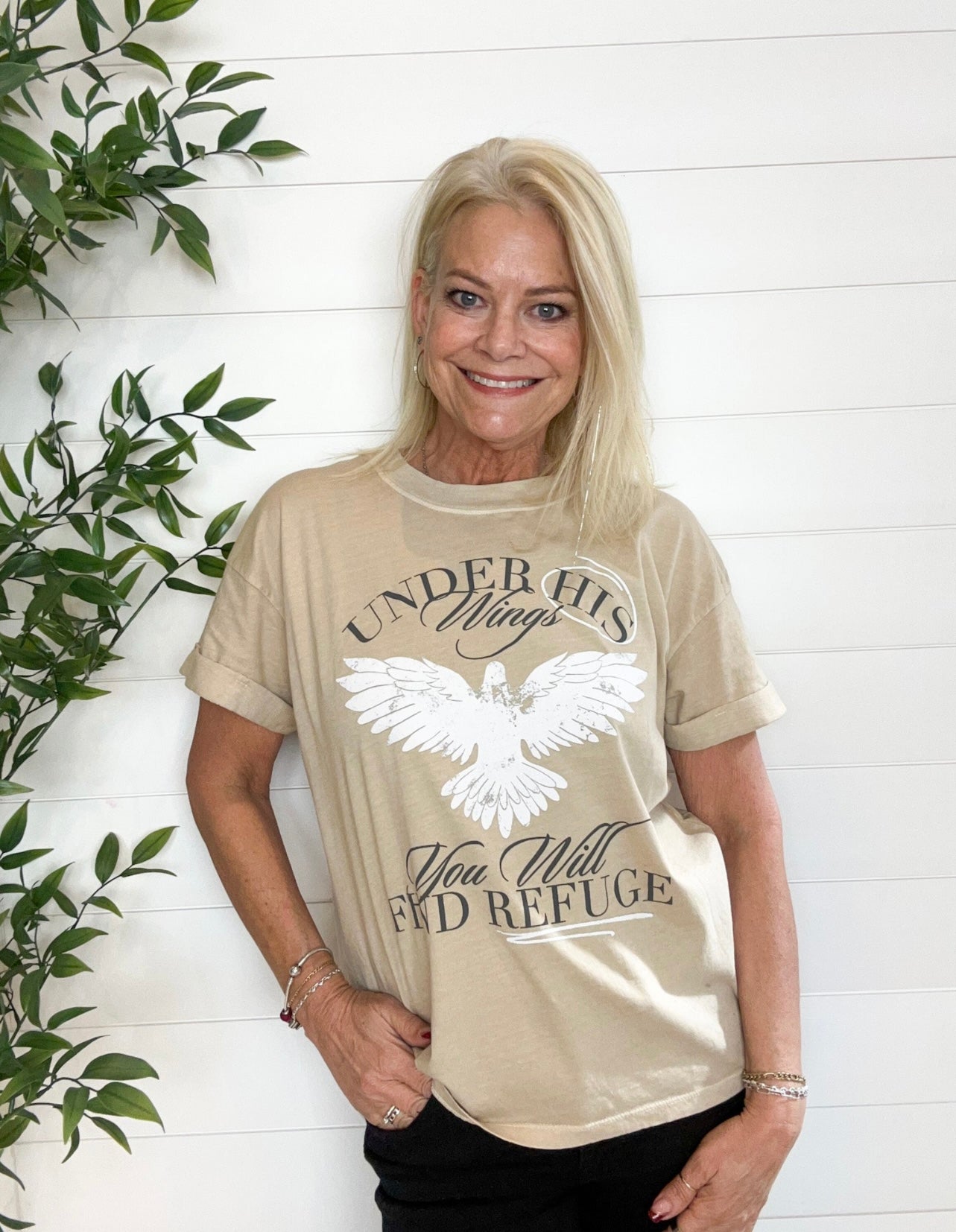 Mac And Me Under His Wings Graphic Tee - Mainstream Boutique