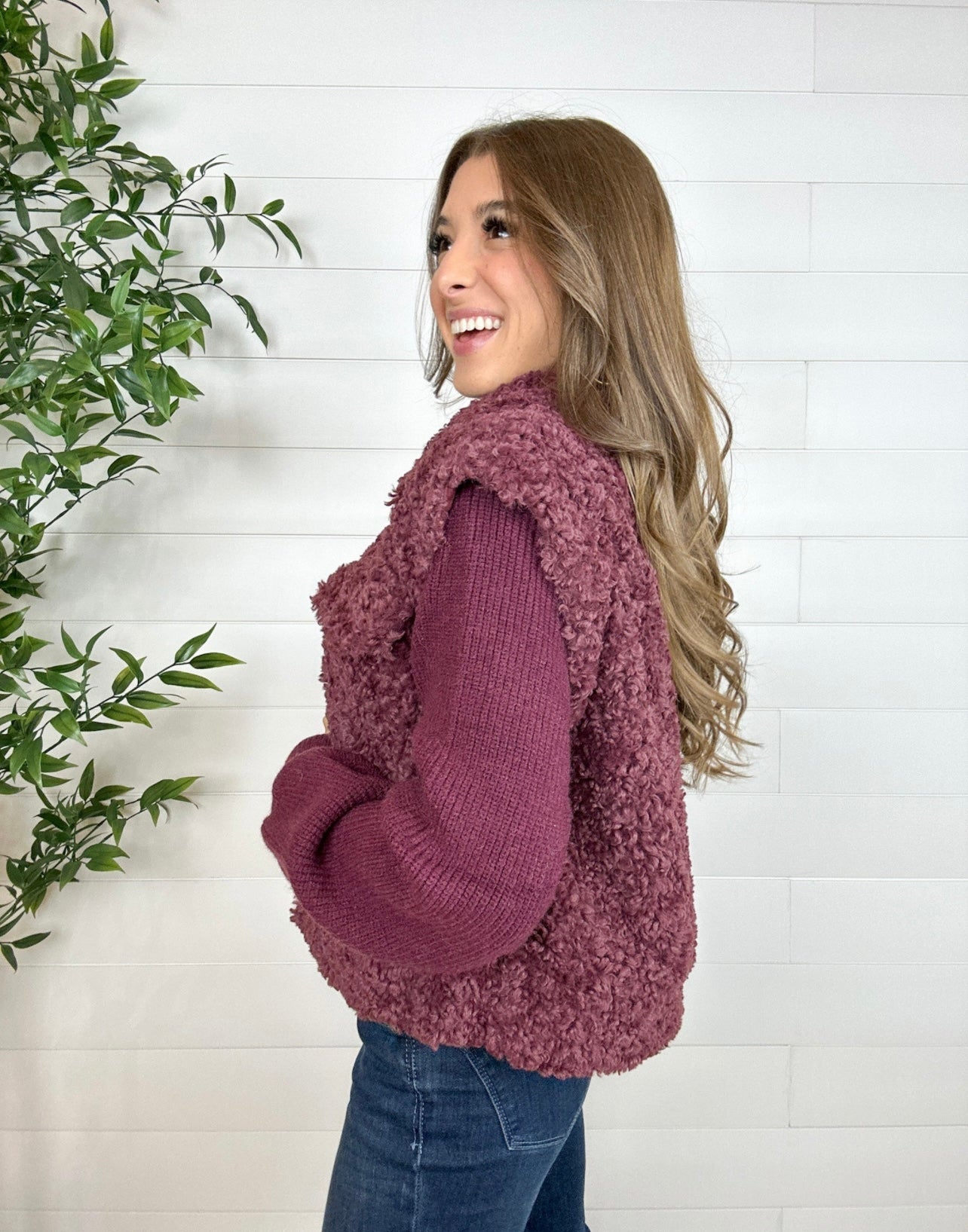Mixed Media Sweater Jacket - Mainstream Boutique