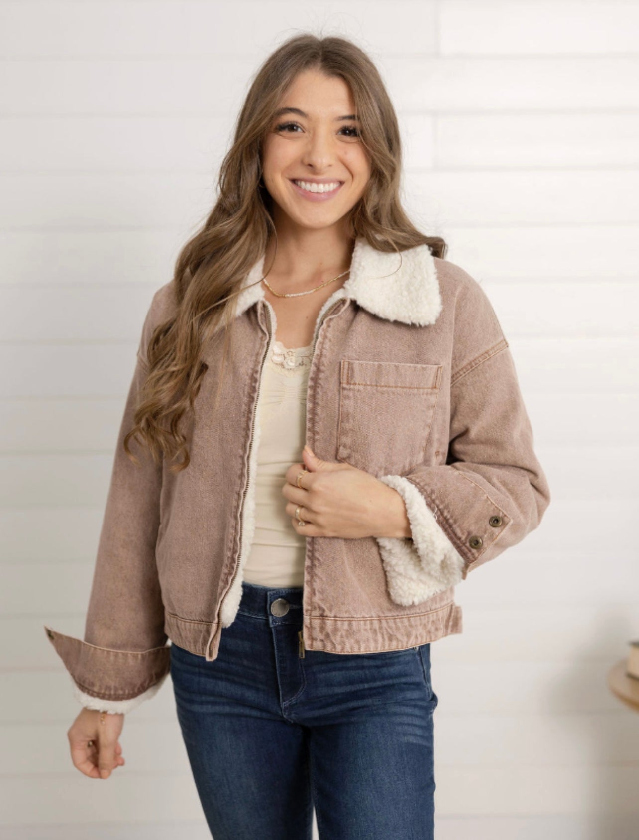 Blouson Denim Jacket - Mainstream Boutique
