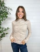 Mini Gem Ruched Front Top - Mainstream Boutique