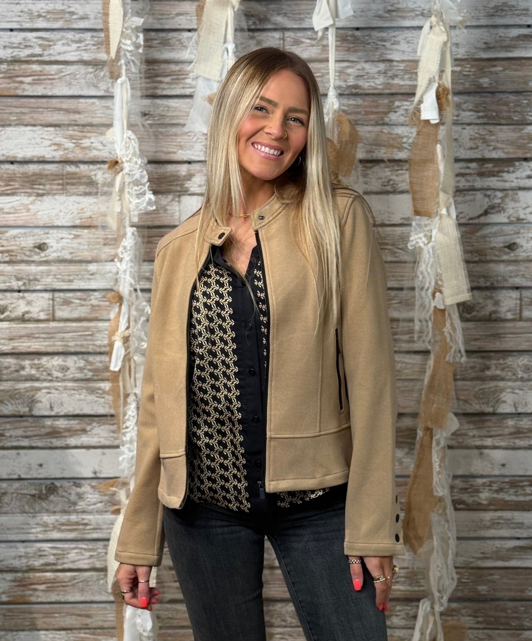Camel Chic Moto - Mainstream Boutique