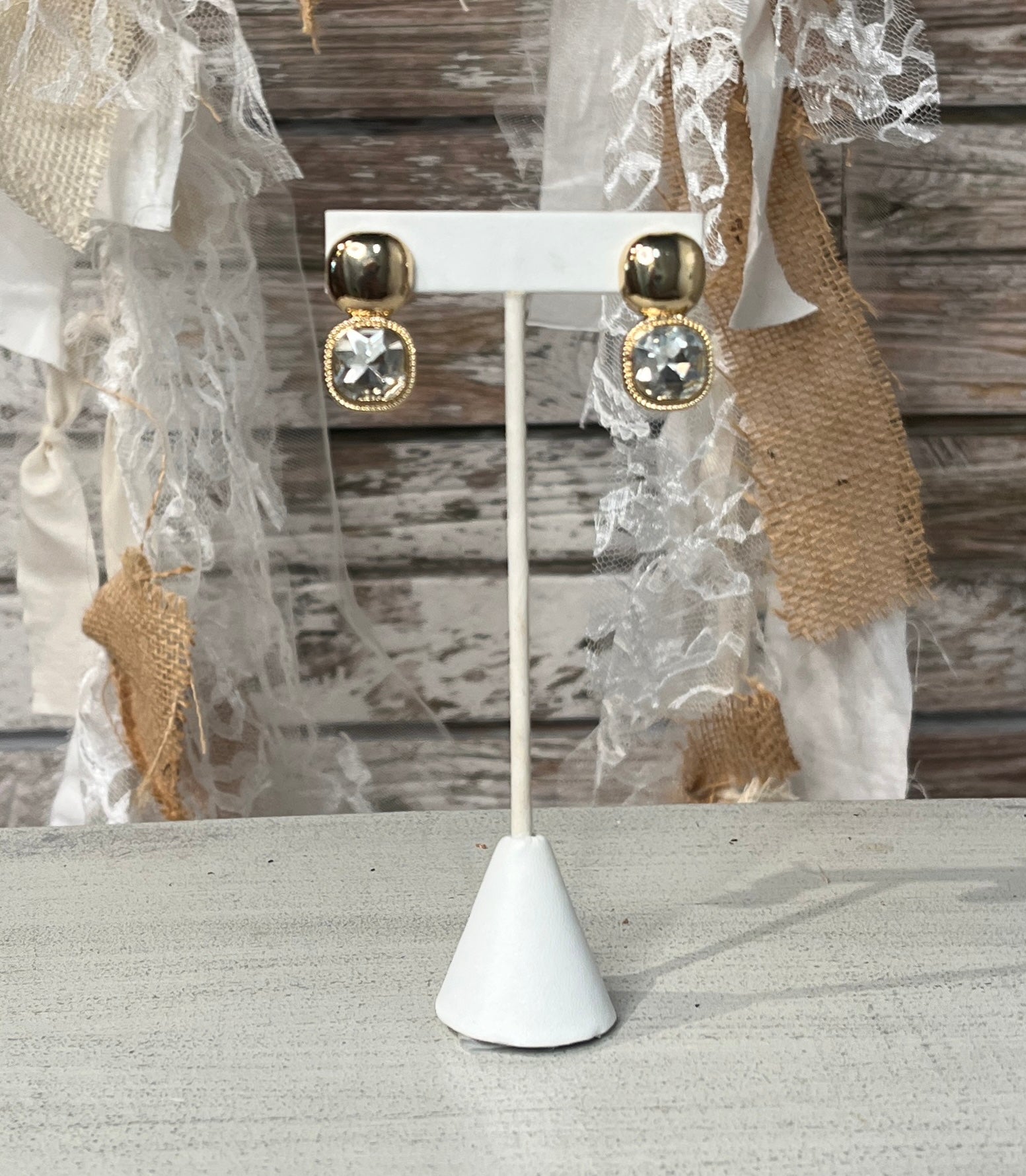 Glam Drop Double Post Earrings - Mainstream Boutique