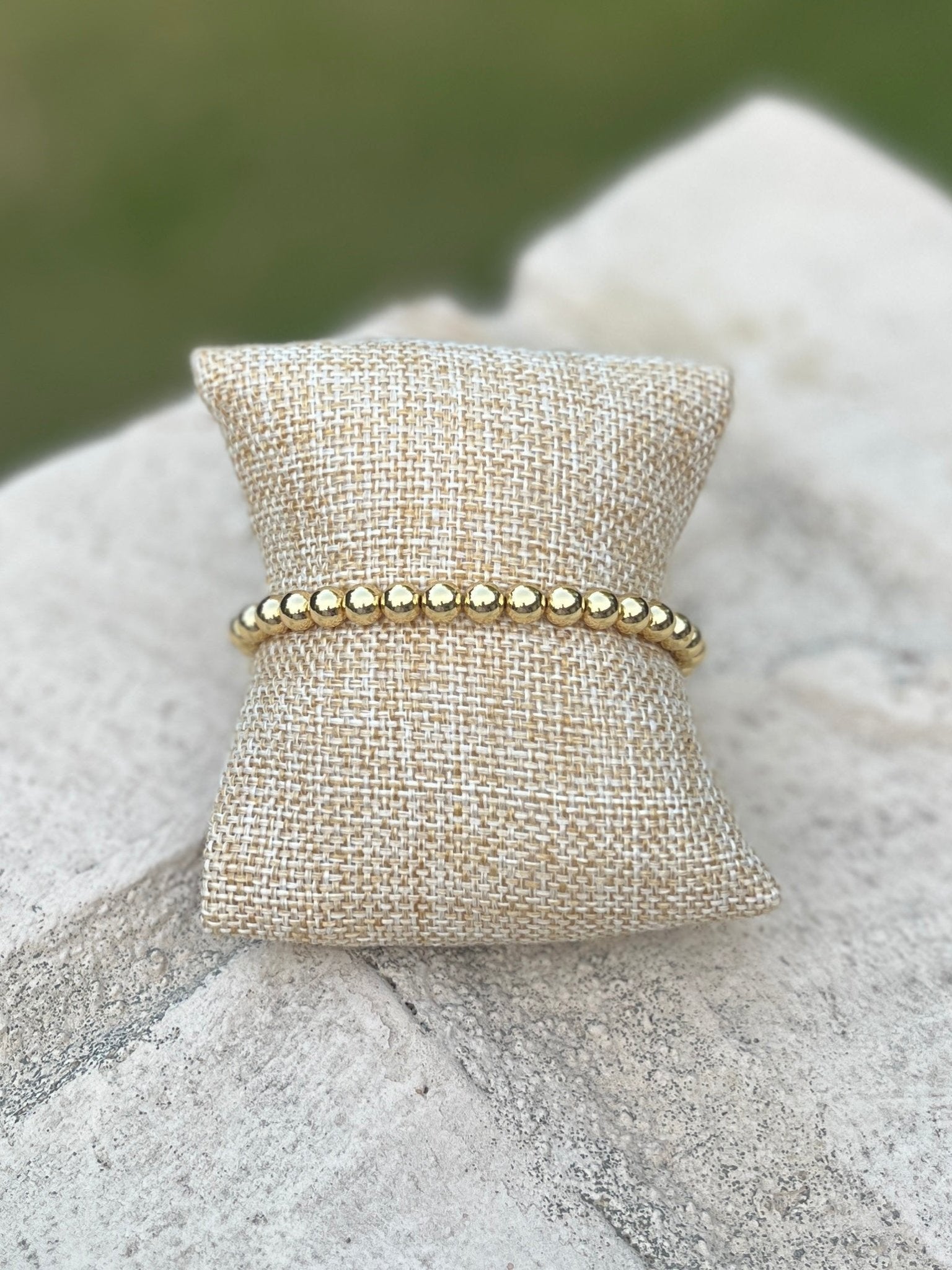 Golden Muse Matte Bead Bracelet - Mainstream Boutique