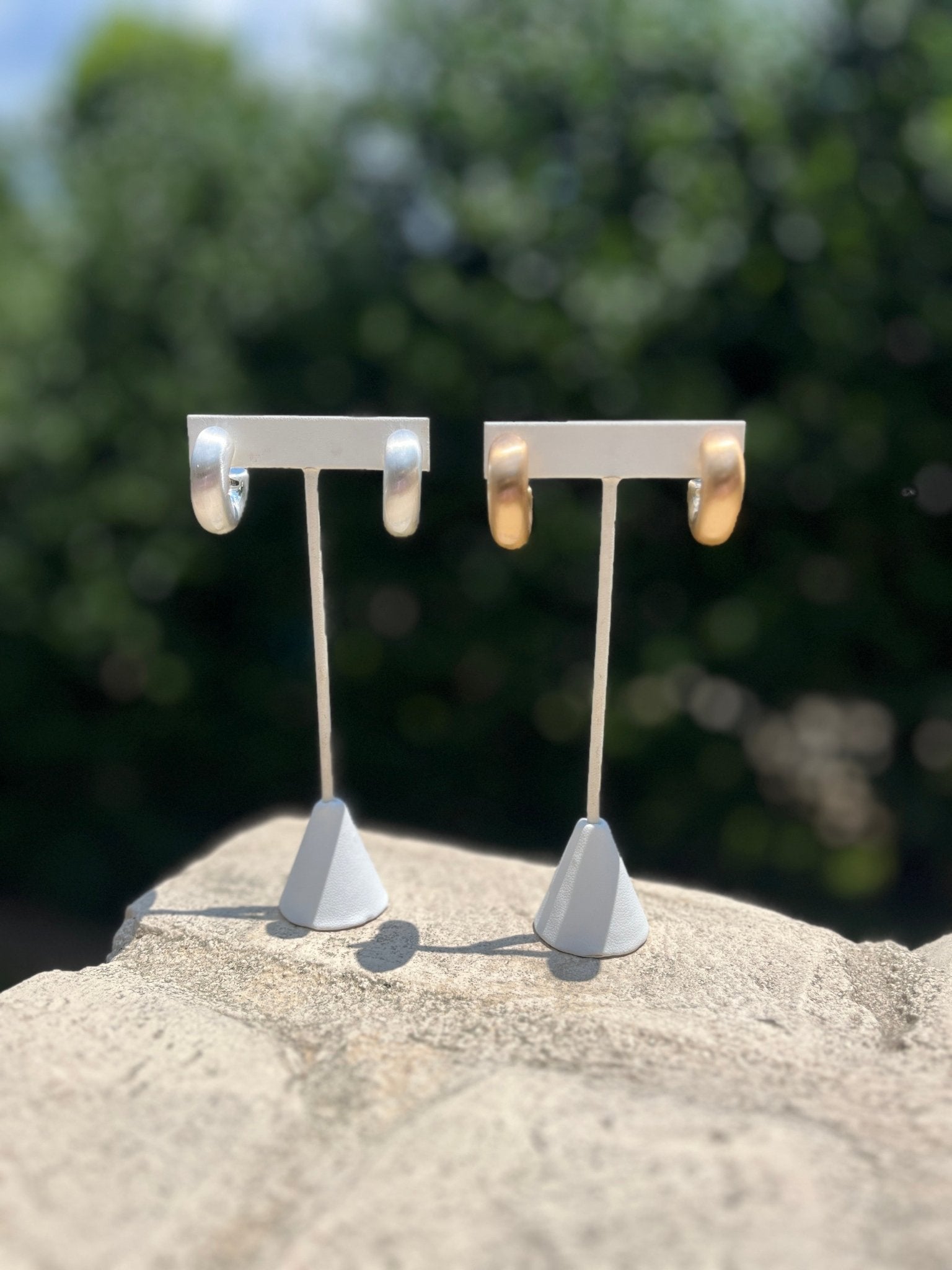 Barely Bold Hoops - Mainstream Boutique