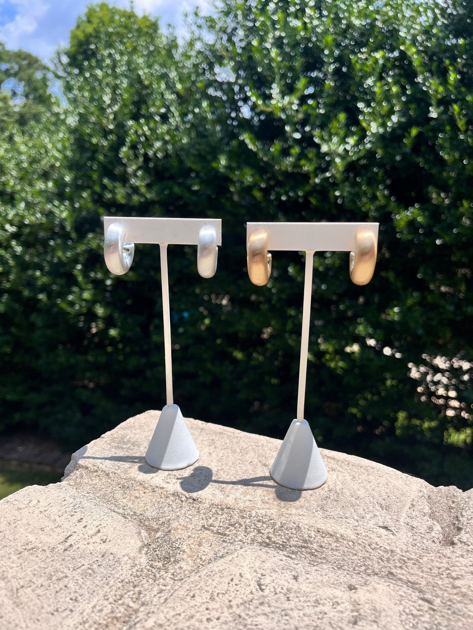 Barely Bold Hoops - Mainstream Boutique