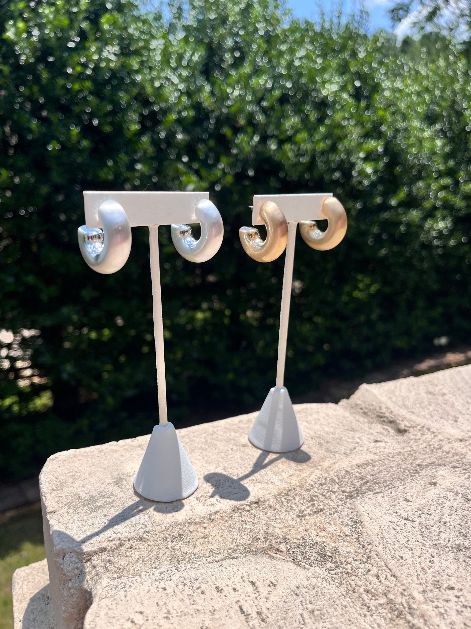 Barely Bold Hoops - Mainstream Boutique