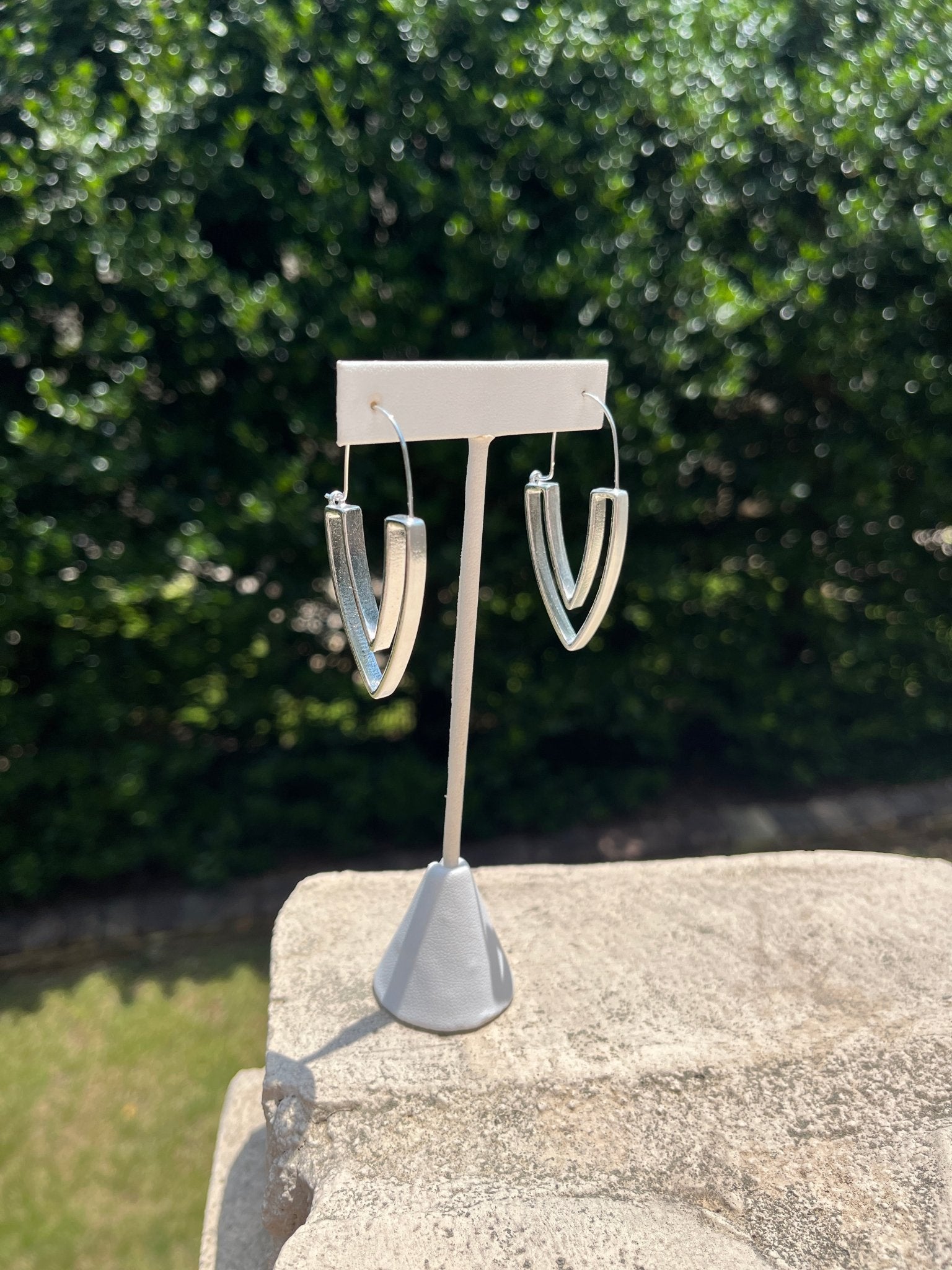 Silver Arrow Hoops - Mainstream Boutique