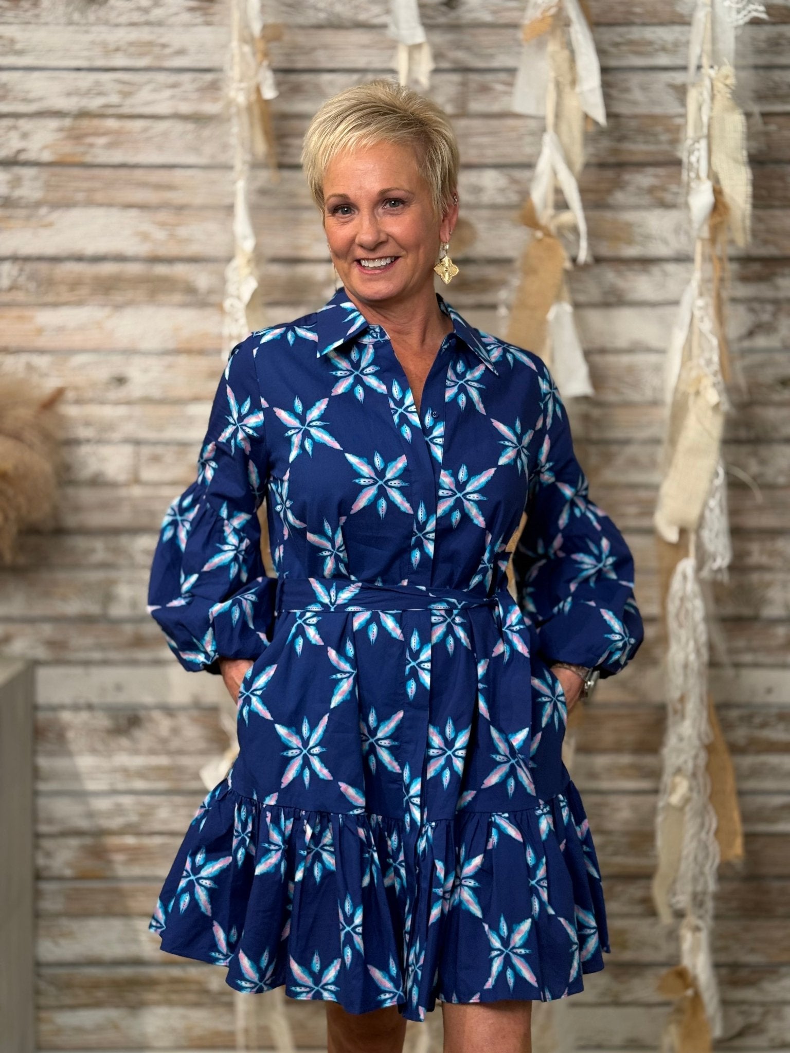 Midnight Bloom Tiered Mini - Mainstream Boutique