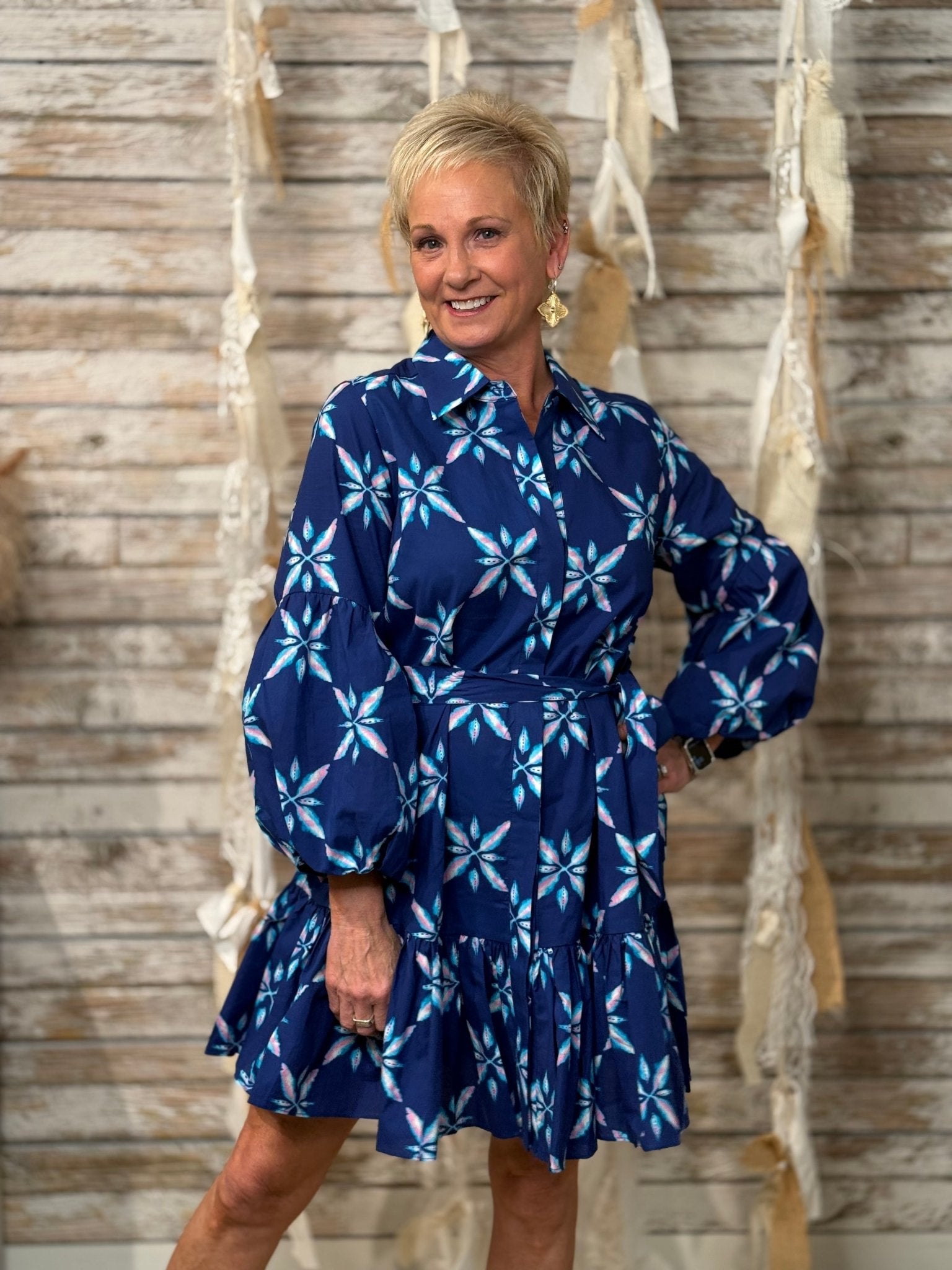 Midnight Bloom Tiered Mini - Mainstream Boutique