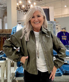 Zip Up Bomber Jacket