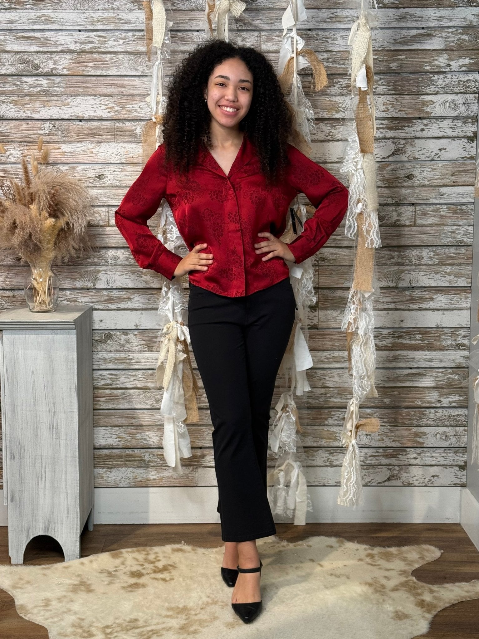 Scarlet Whisper Top - Mainstream Boutique