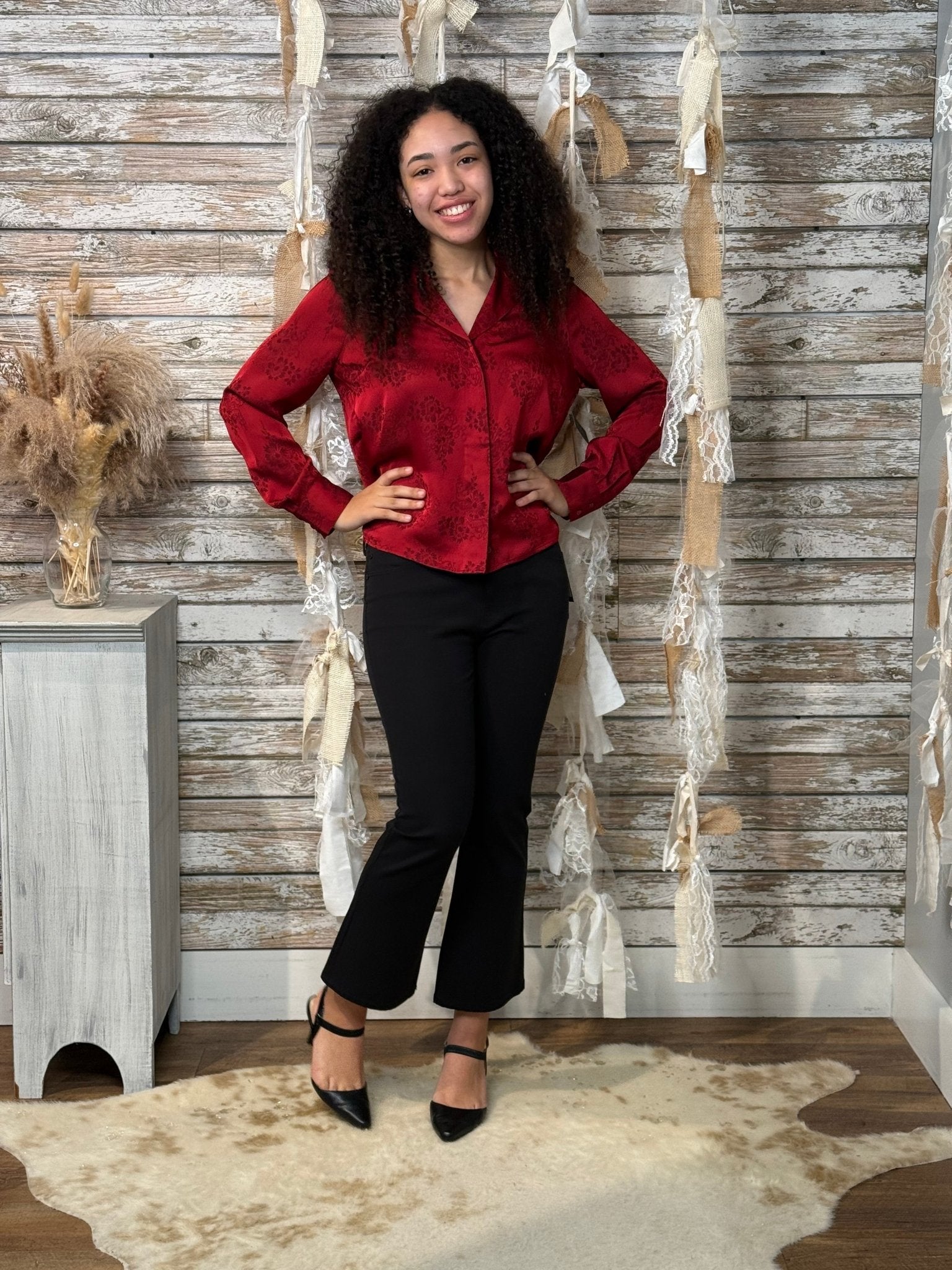 Scarlet Whisper Top - Mainstream Boutique