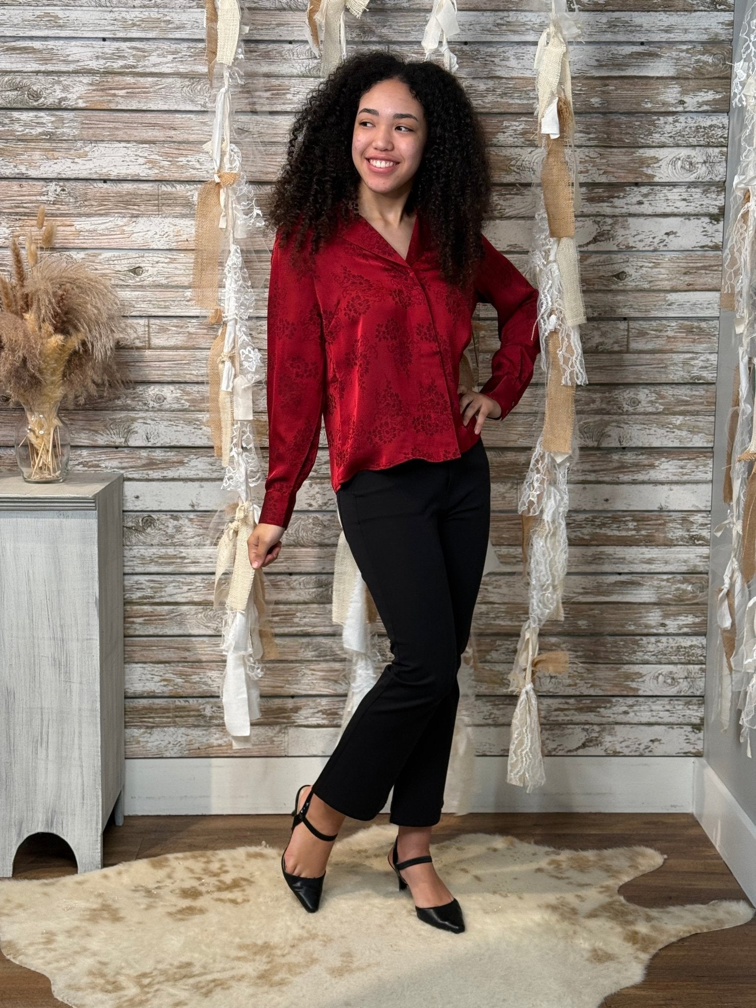 Scarlet Whisper Top - Mainstream Boutique