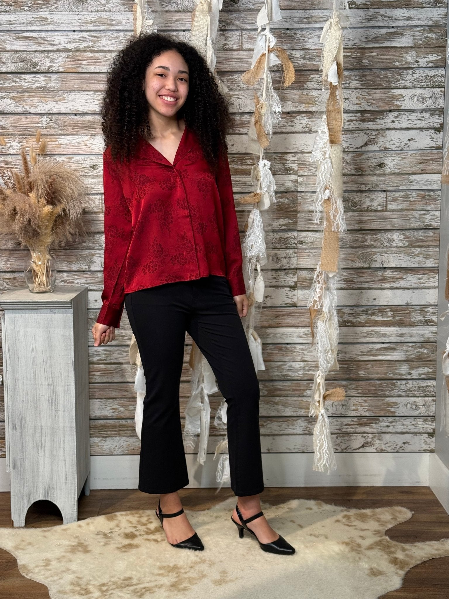 Scarlet Whisper Top - Mainstream Boutique