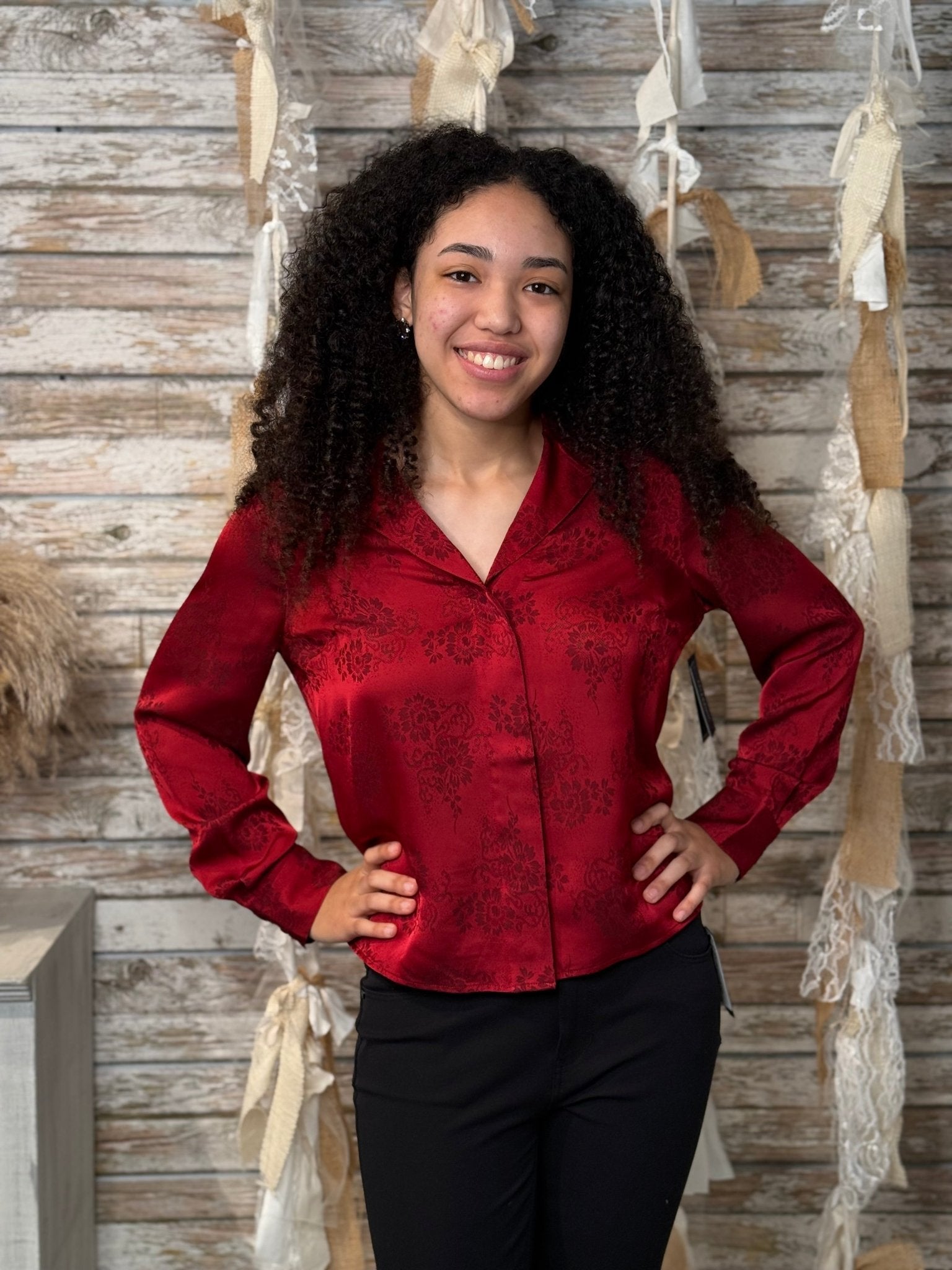 Scarlet Whisper Top - Mainstream Boutique