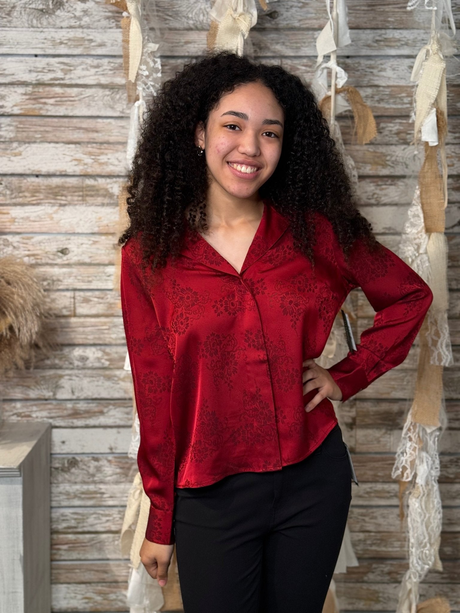 Scarlet Whisper Top - Mainstream Boutique