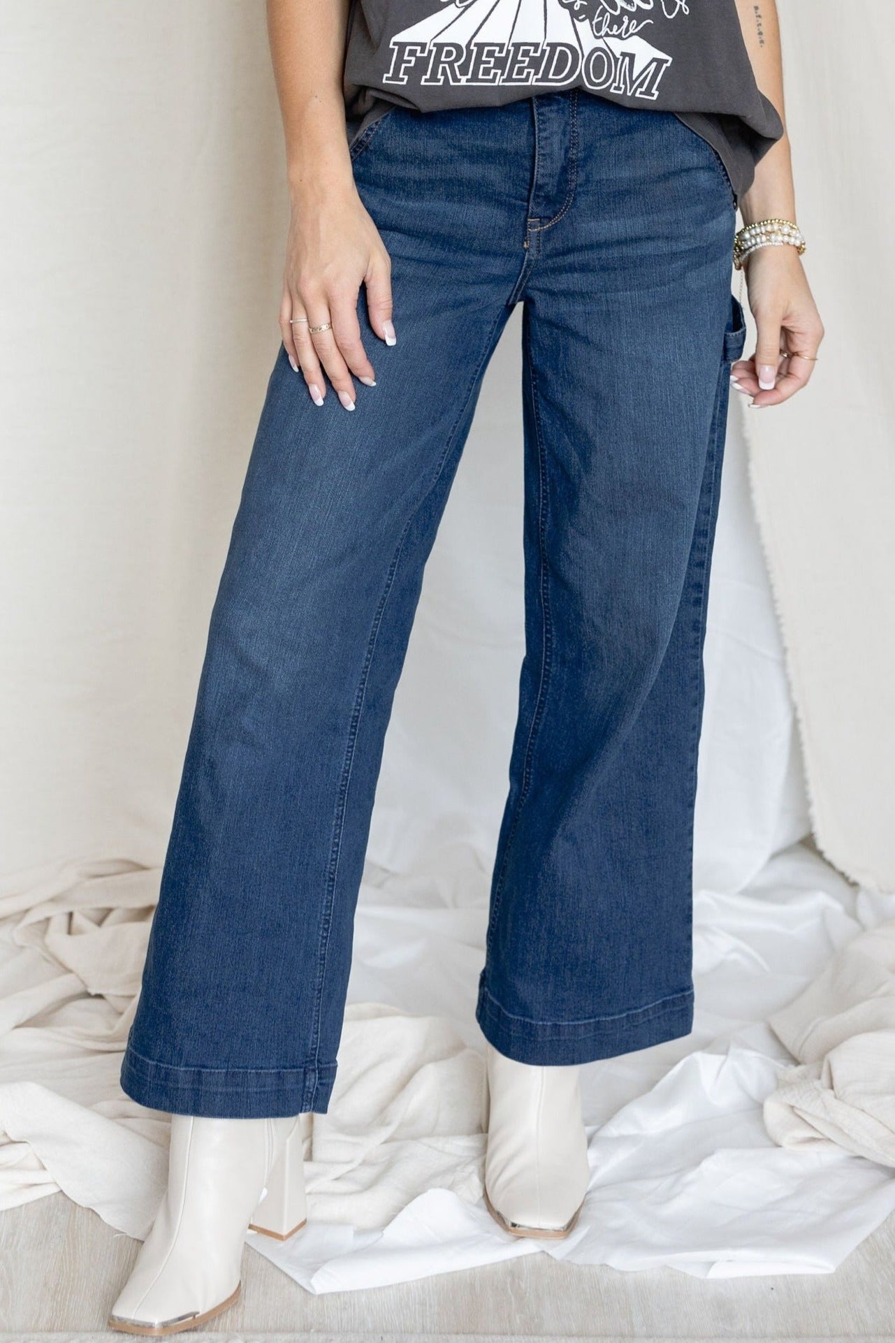 High Rise Carpenter Wide Leg - Mainstream Boutique