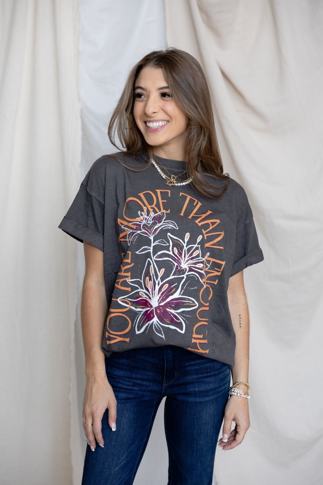You Are More Than Enough Graphic Tee - Mainstream Boutique