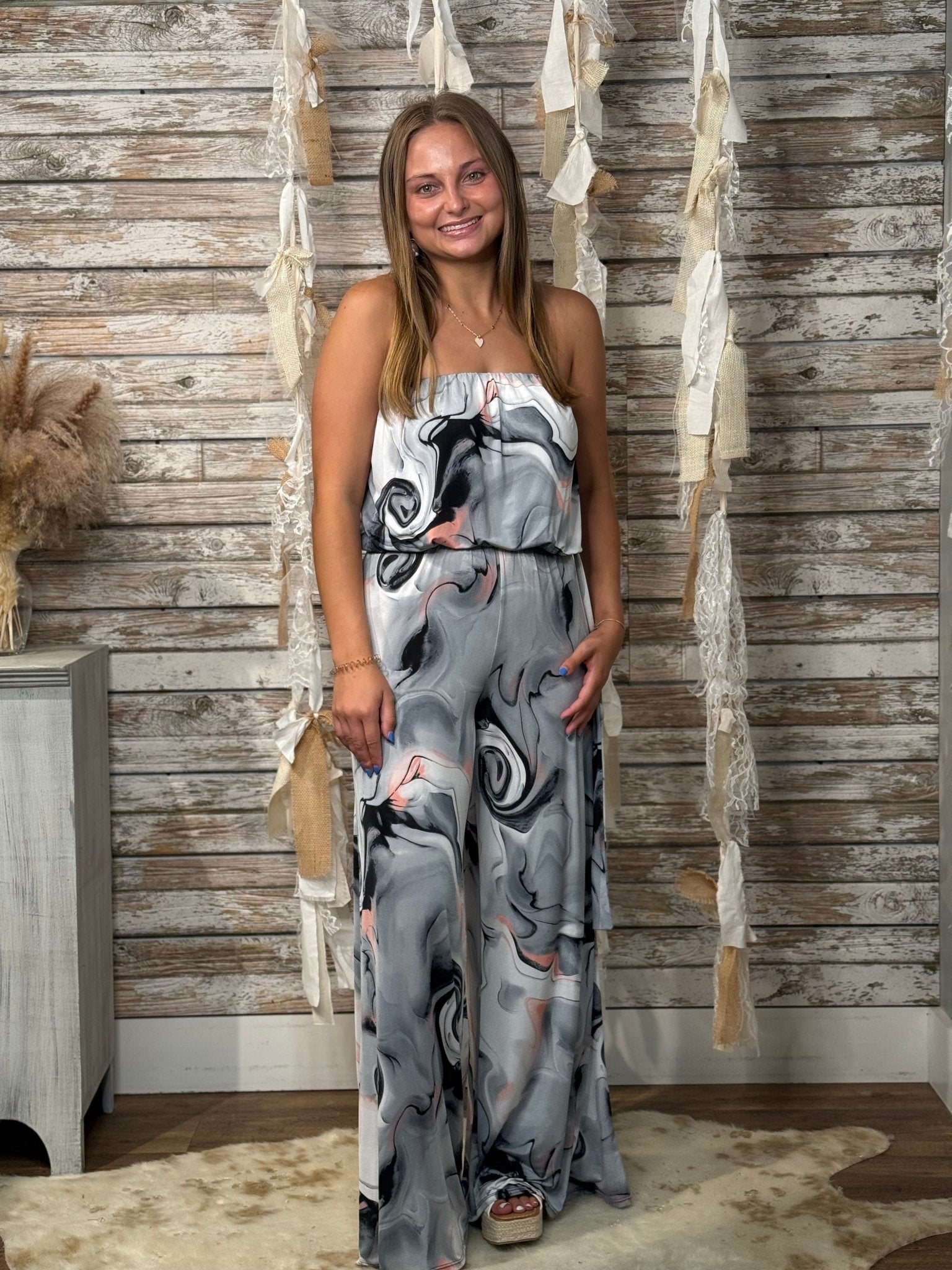 Marble Waves Jumpsuit - Mainstream Boutique