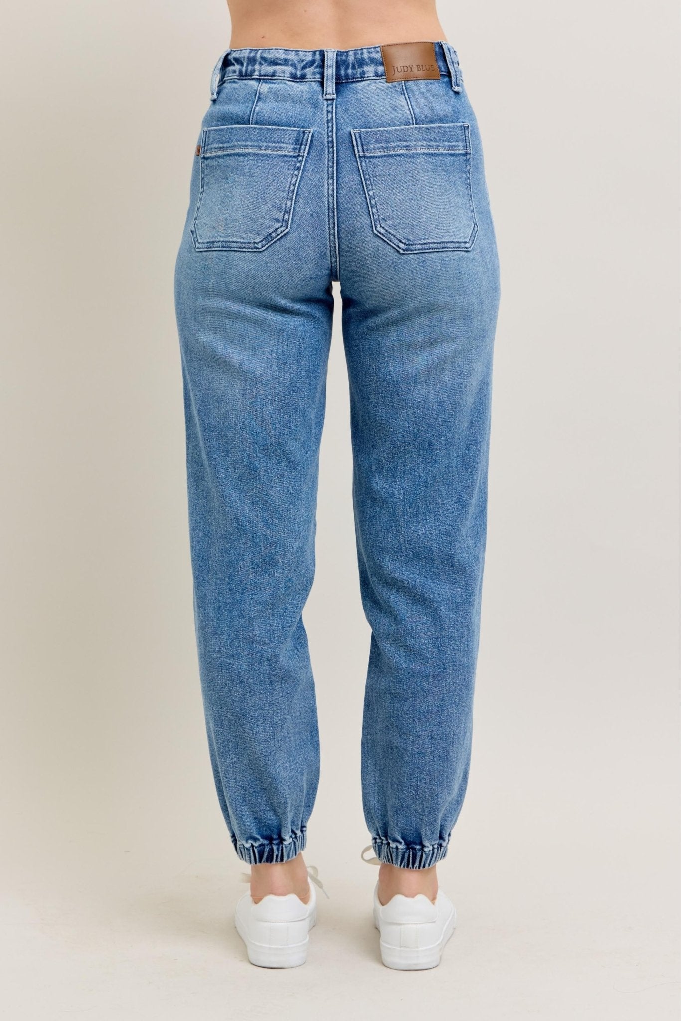 Medium Wash Denim Jogger - Mainstream Boutique