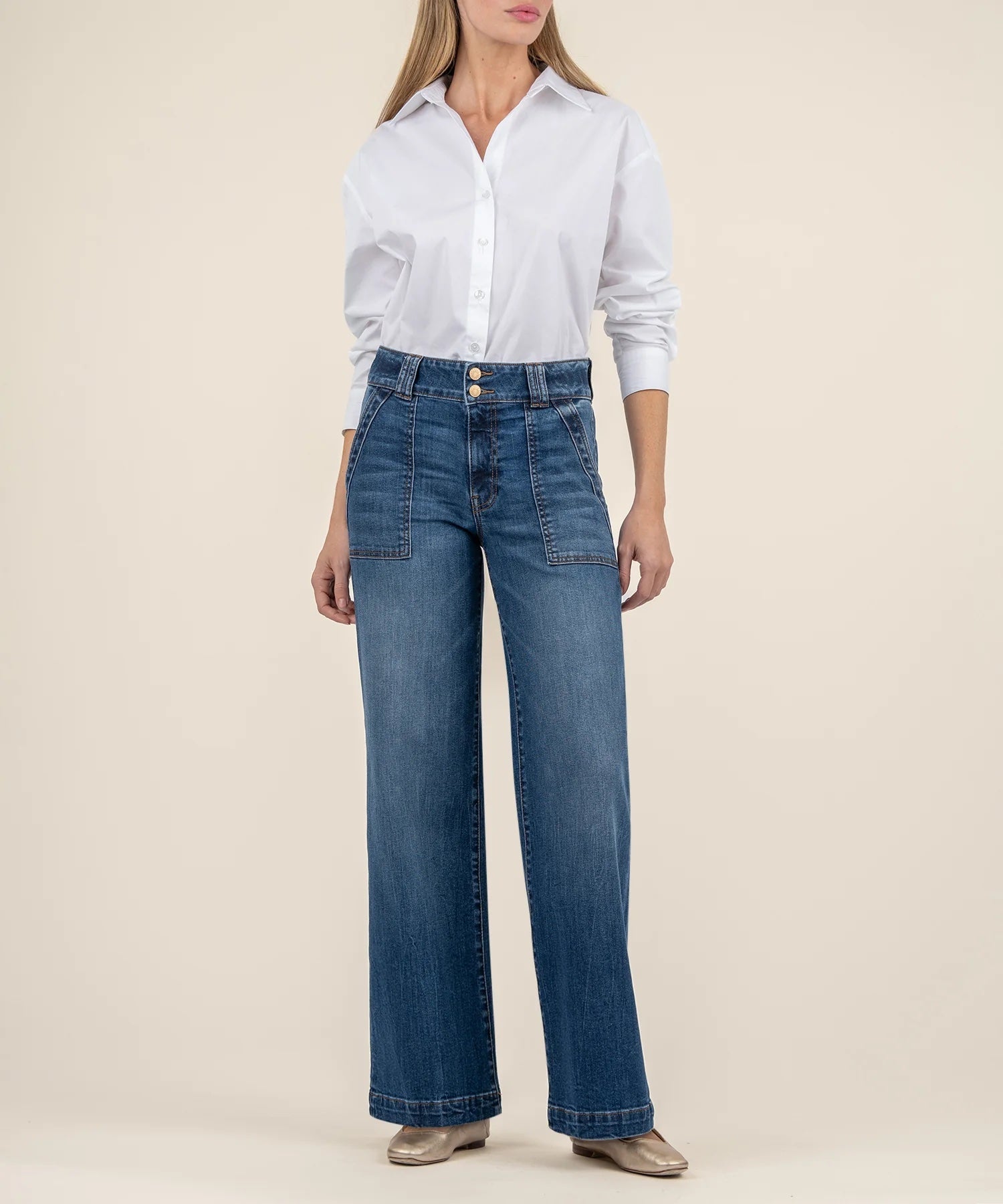 Jodi High Rise Jeans W/Pork Chop Pkts - Mainstream Boutique