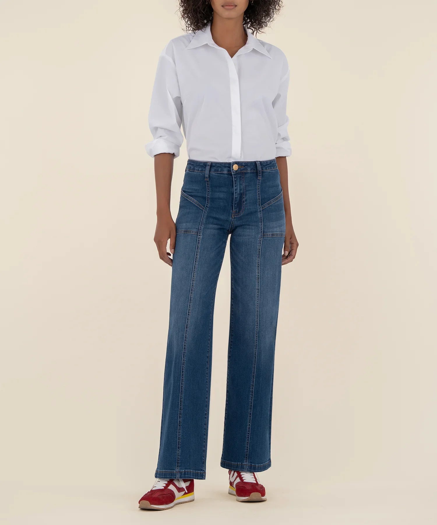 Jean High Rise Wide Front Pockets - Mainstream Boutique
