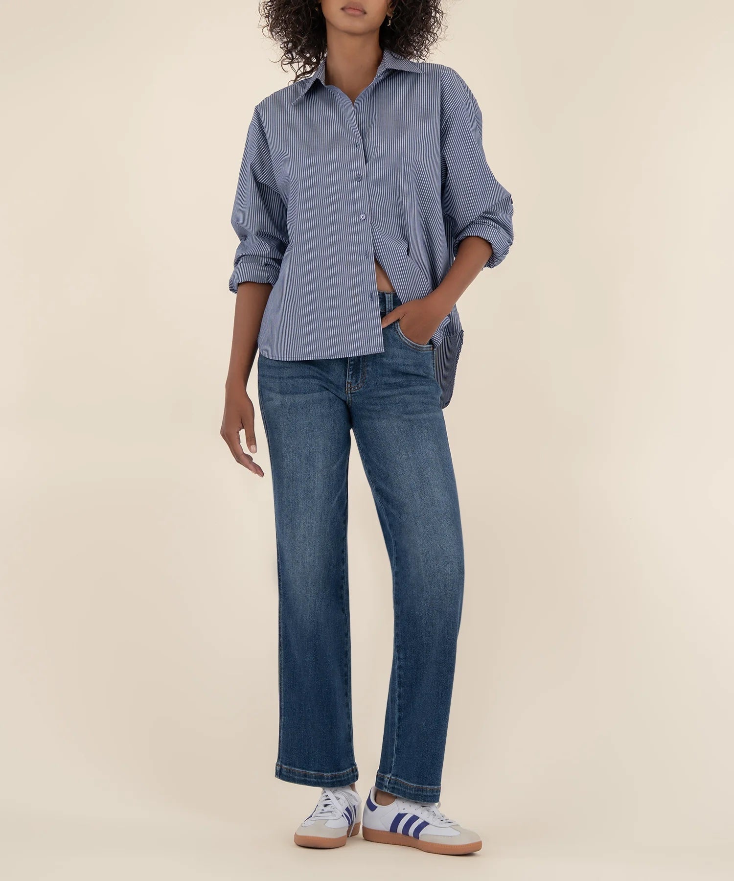 Pattie High Rise Straight Leg Denim - Mainstream Boutique