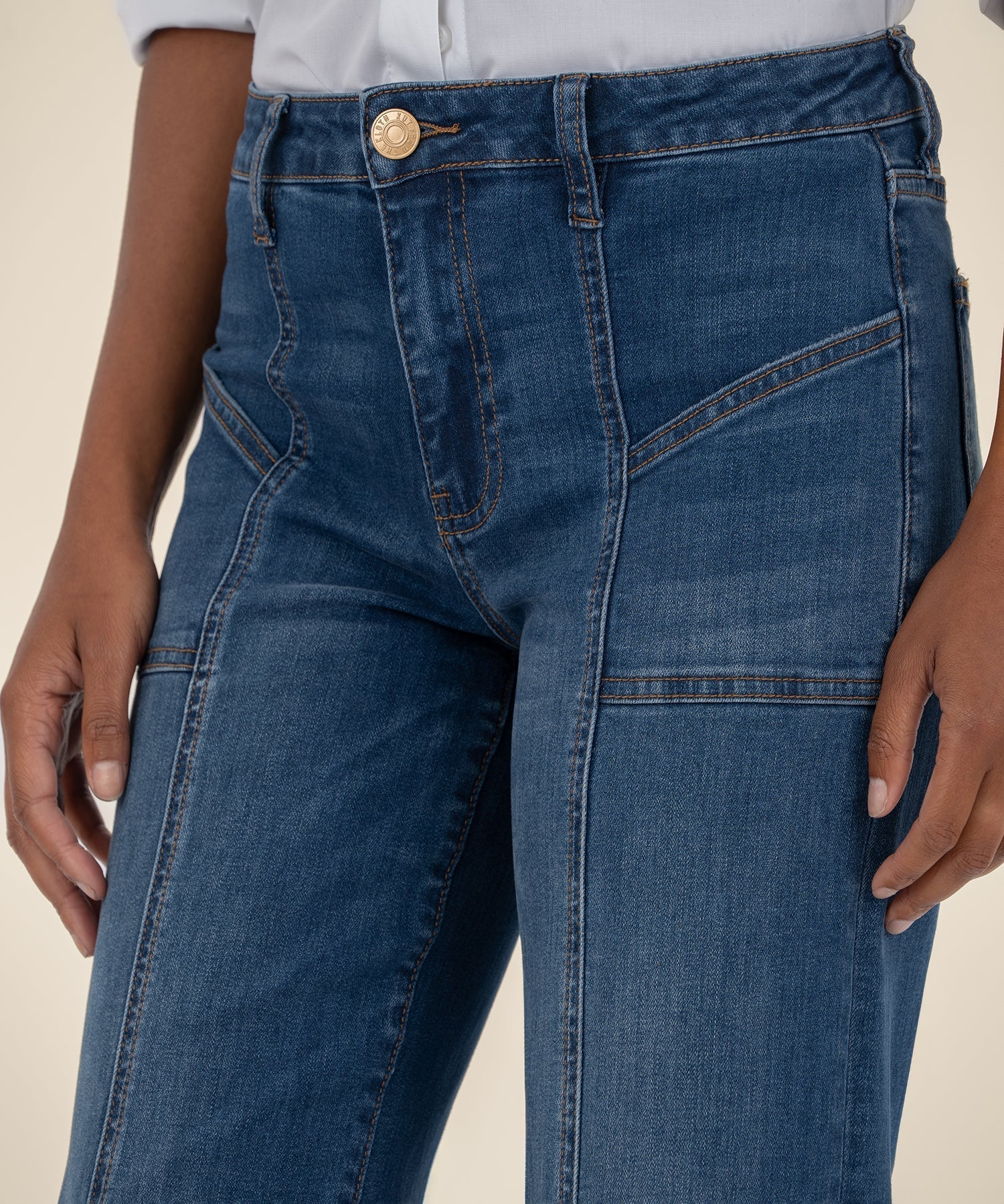 Jean High Rise Wide Front Pockets - Mainstream Boutique