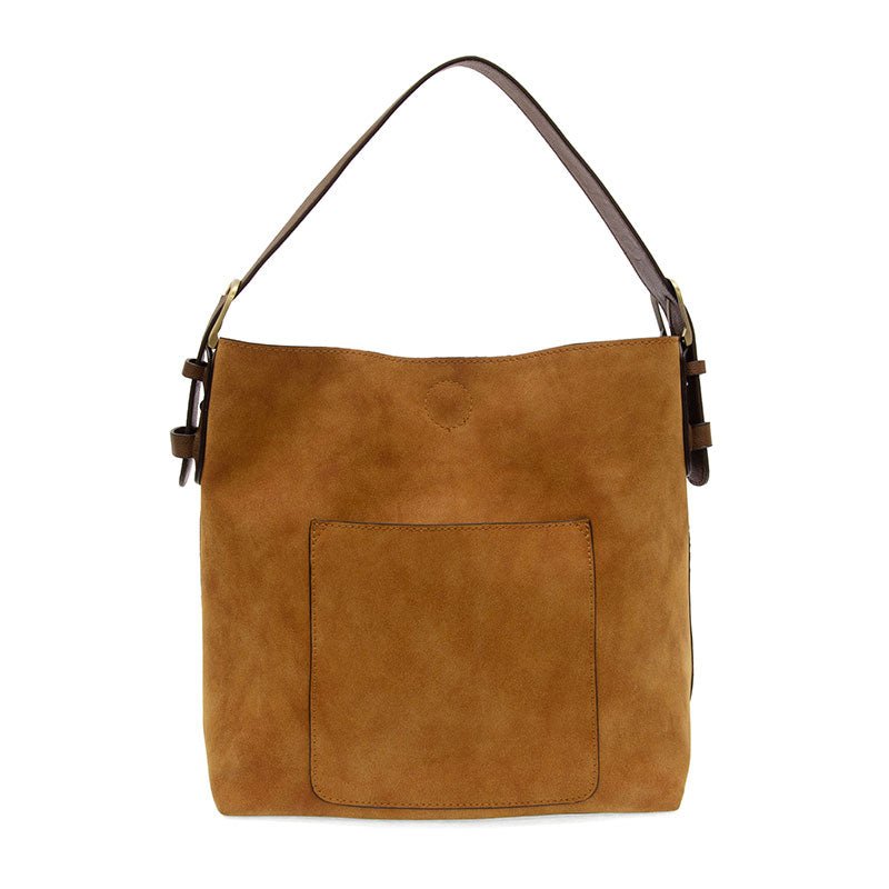 Faux Suede Slouchy Tote Bag With Mini Bag - Mainstream Boutique